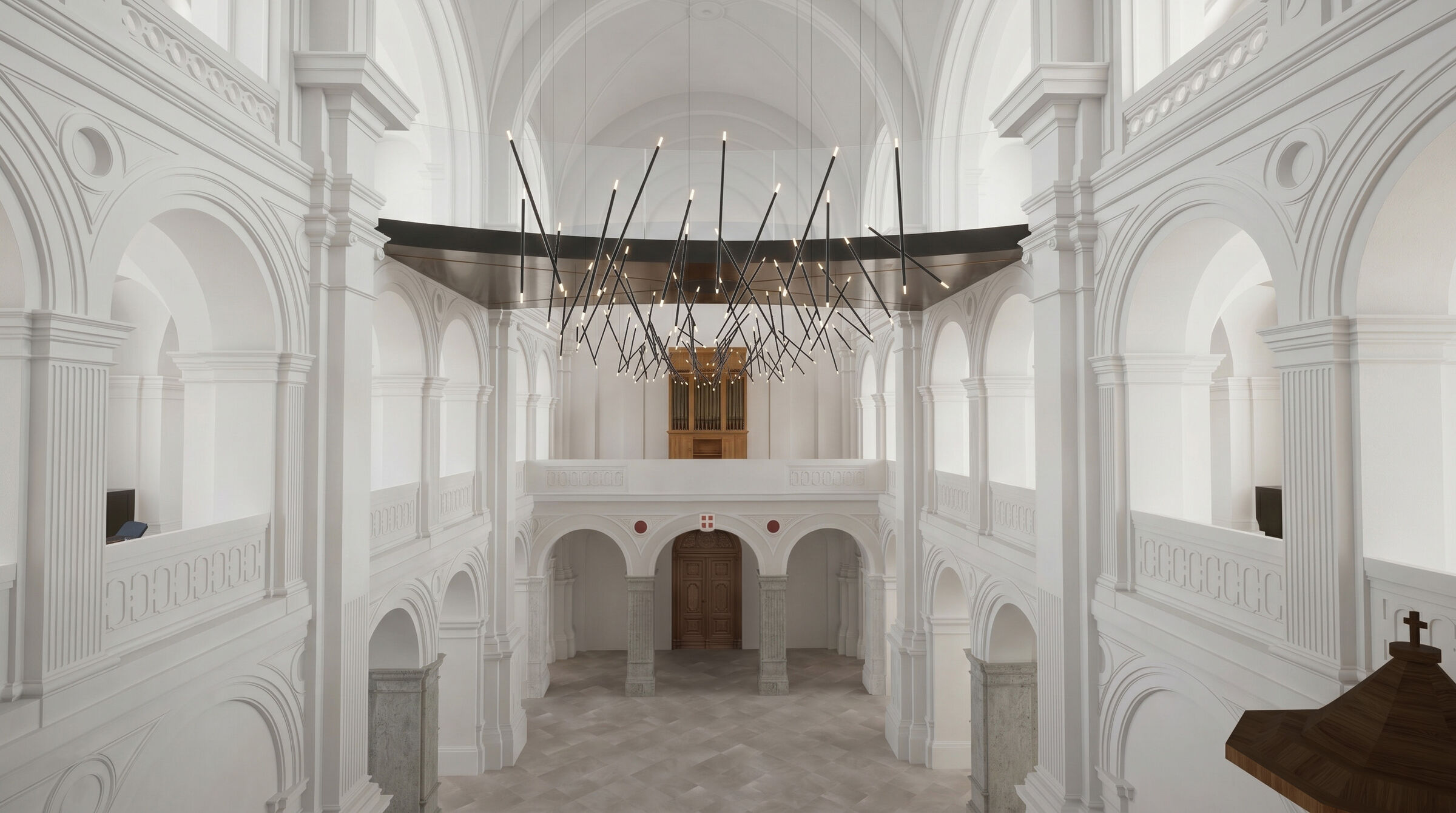 Rendering, Main room