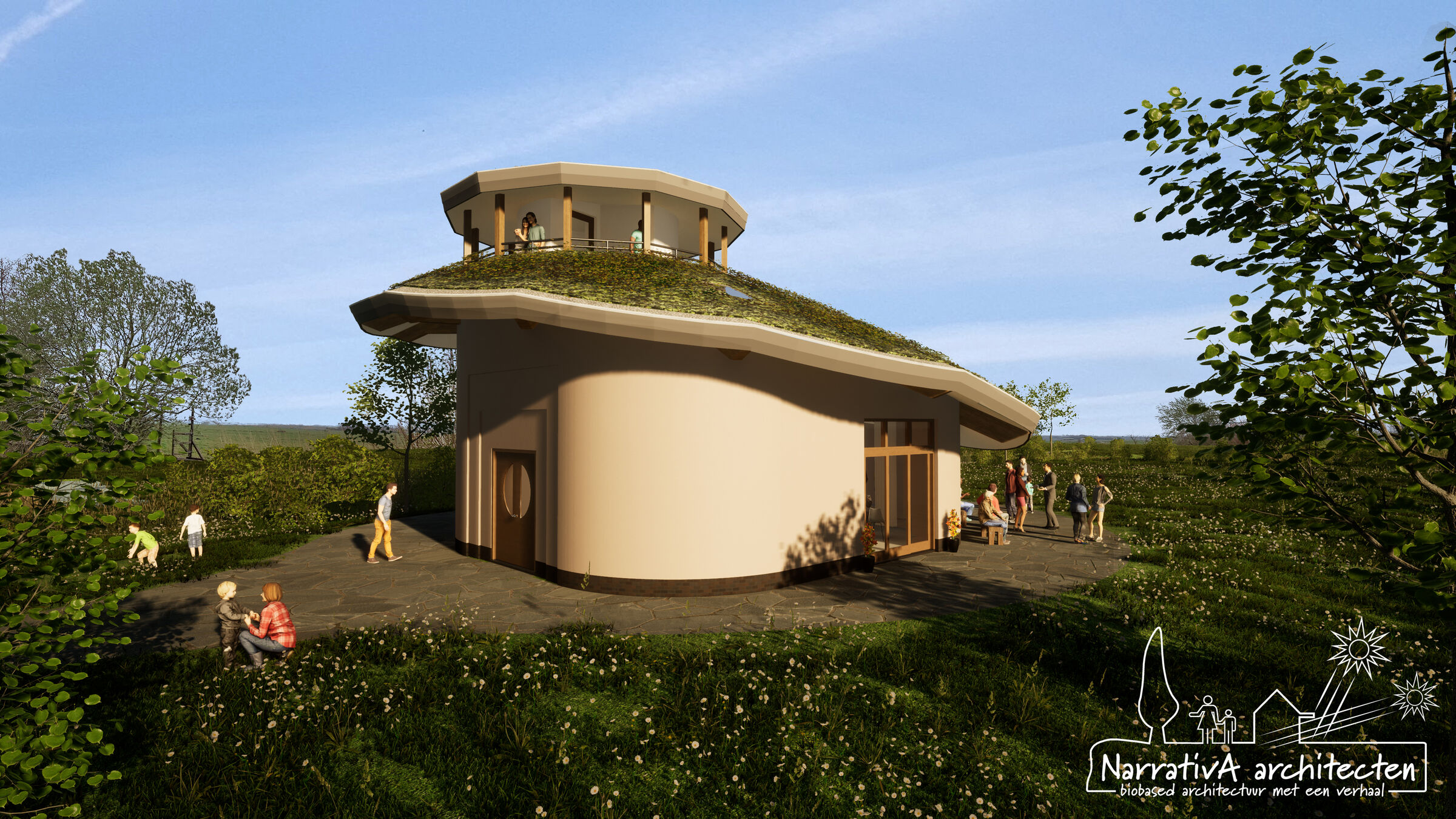 Artist's impression - het natuurobservatorium