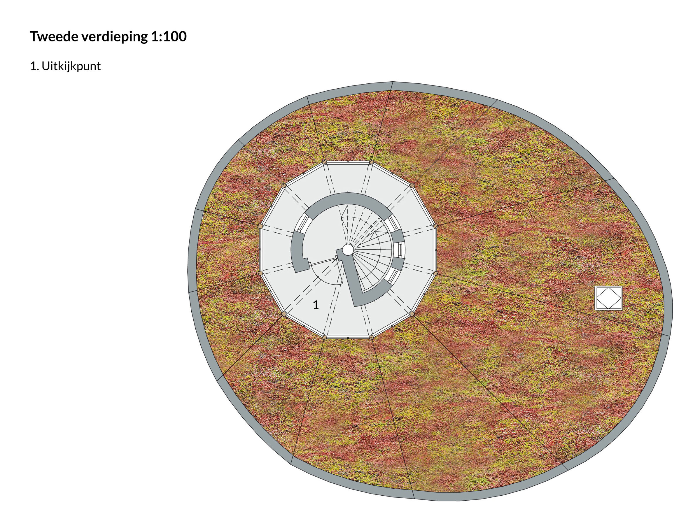 Tweede verdieping 1:100
