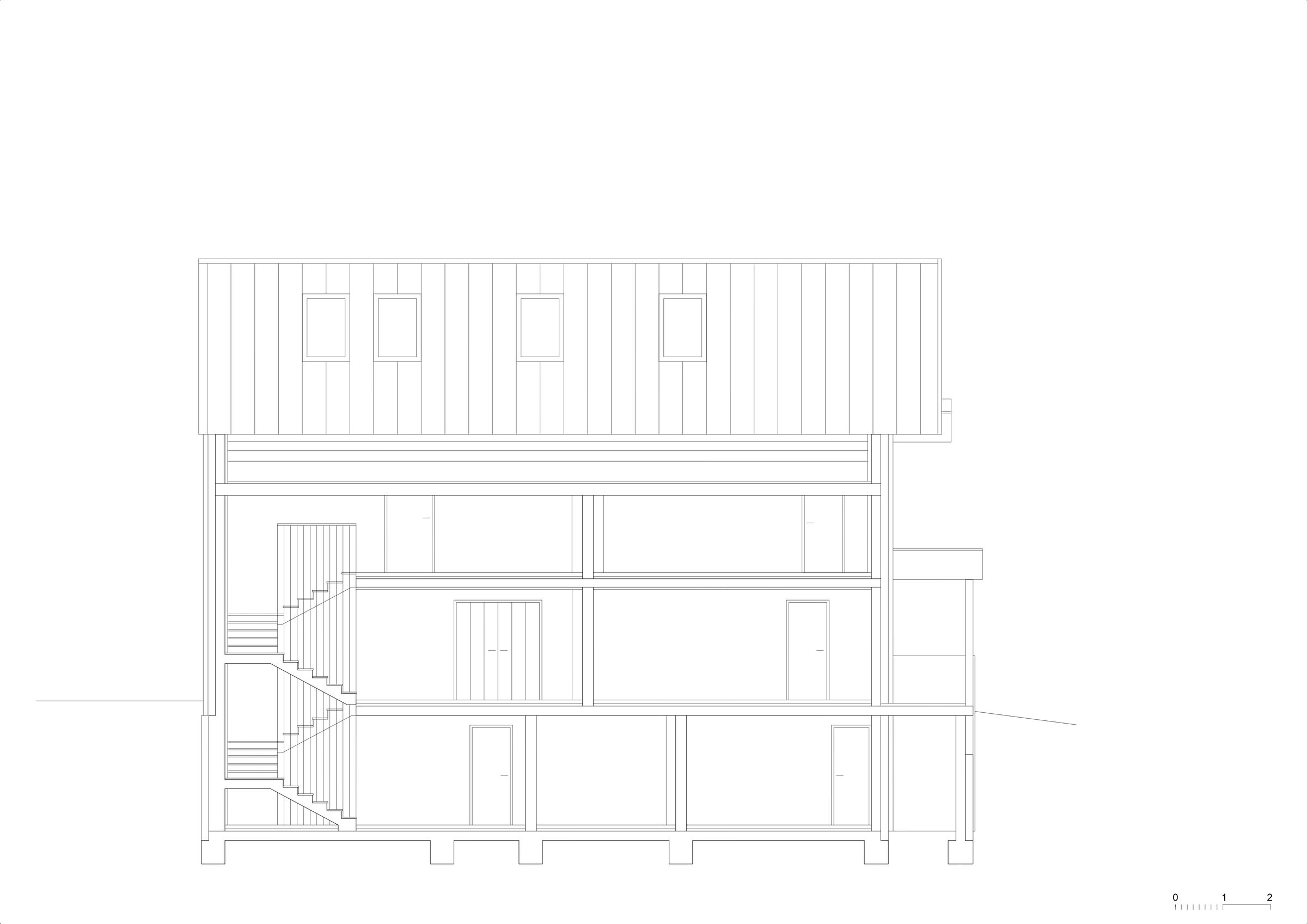 Longitudinal Section B-B