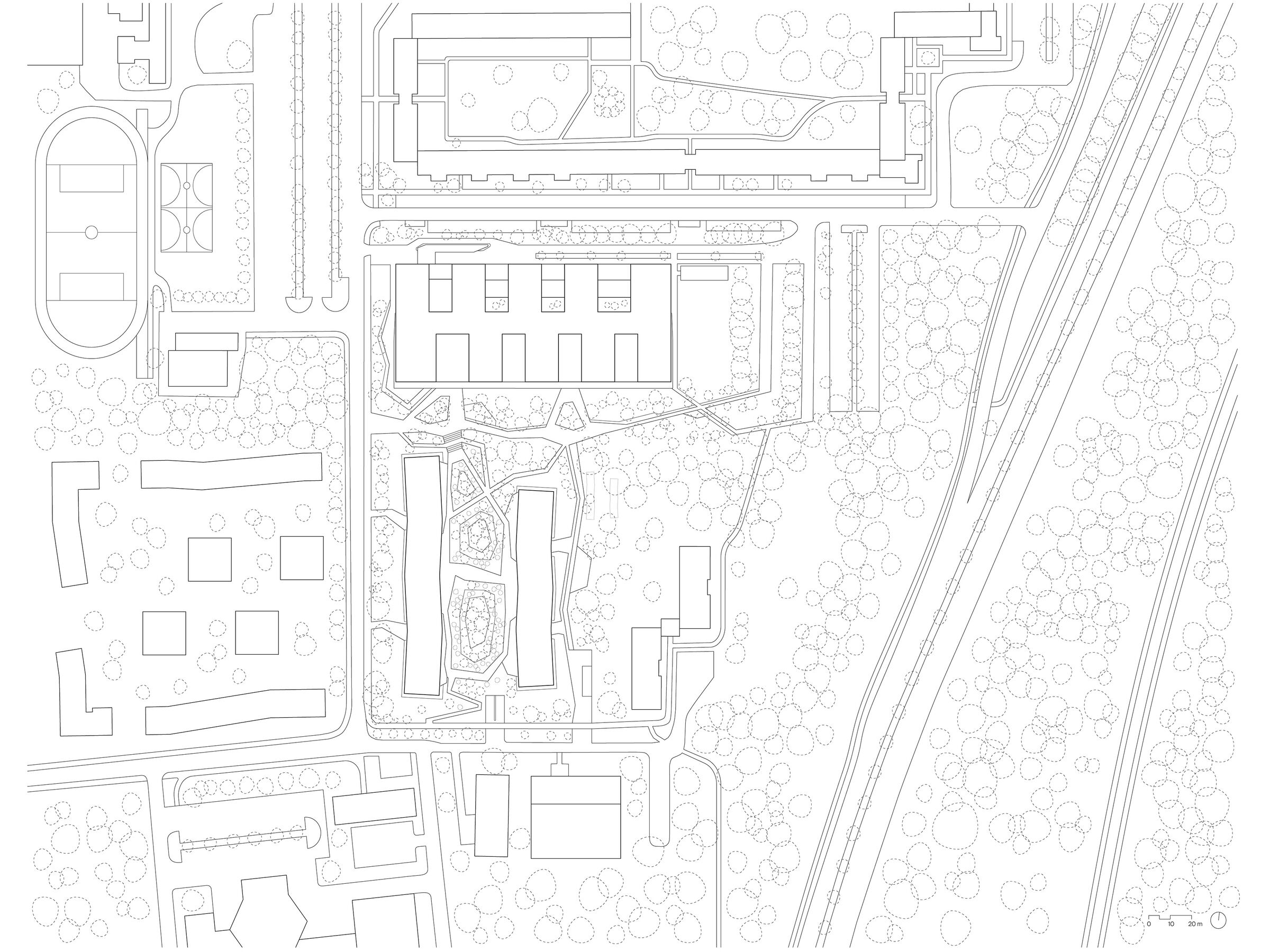 campus, site plan