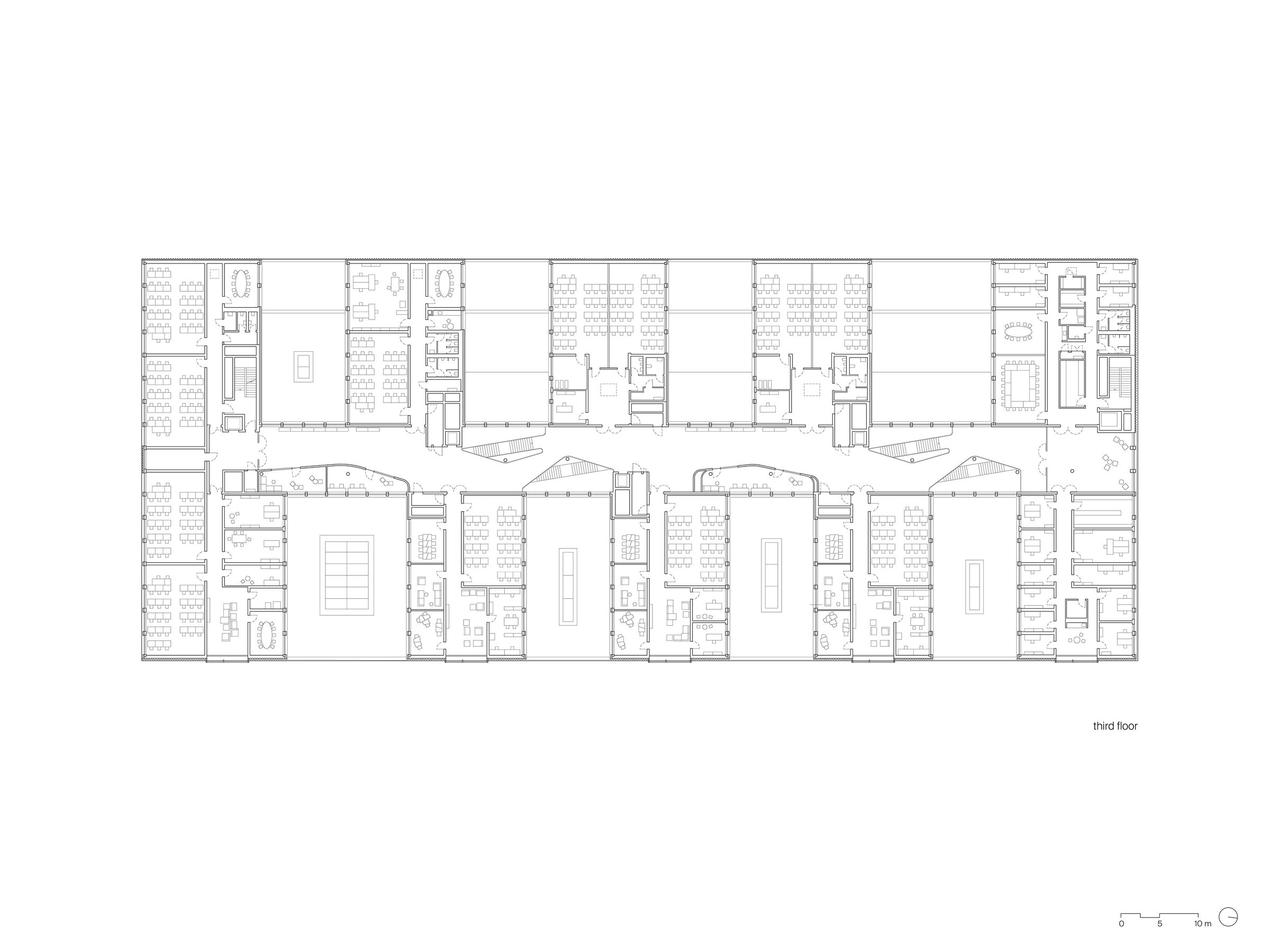 academic building, third floor