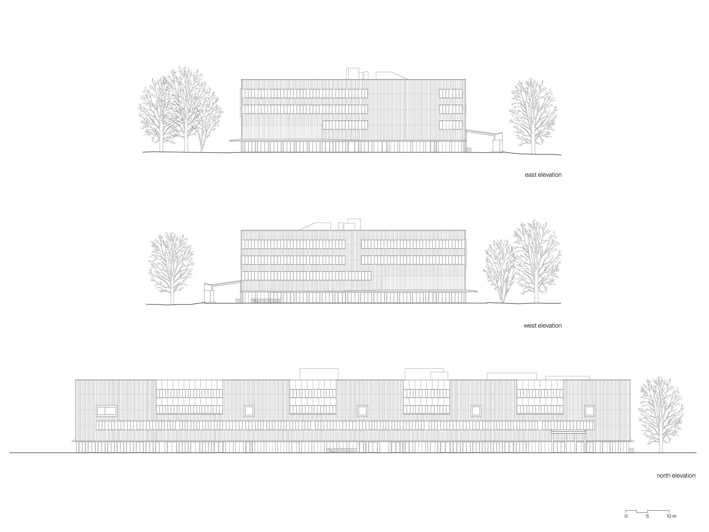 academic building, elevations