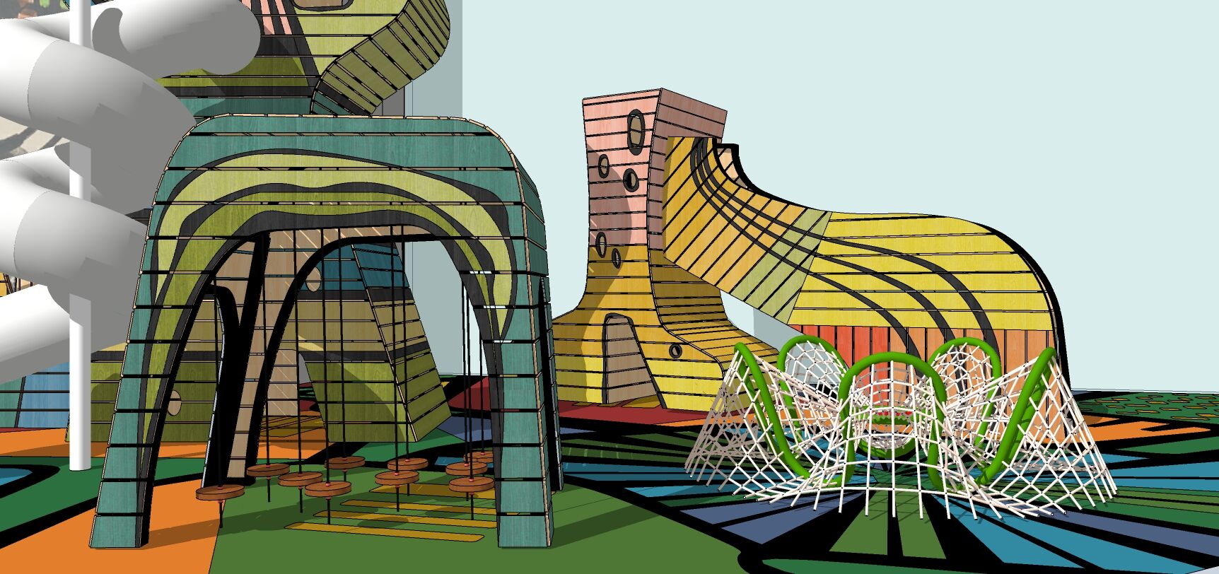 Tijuca Playground 3D view