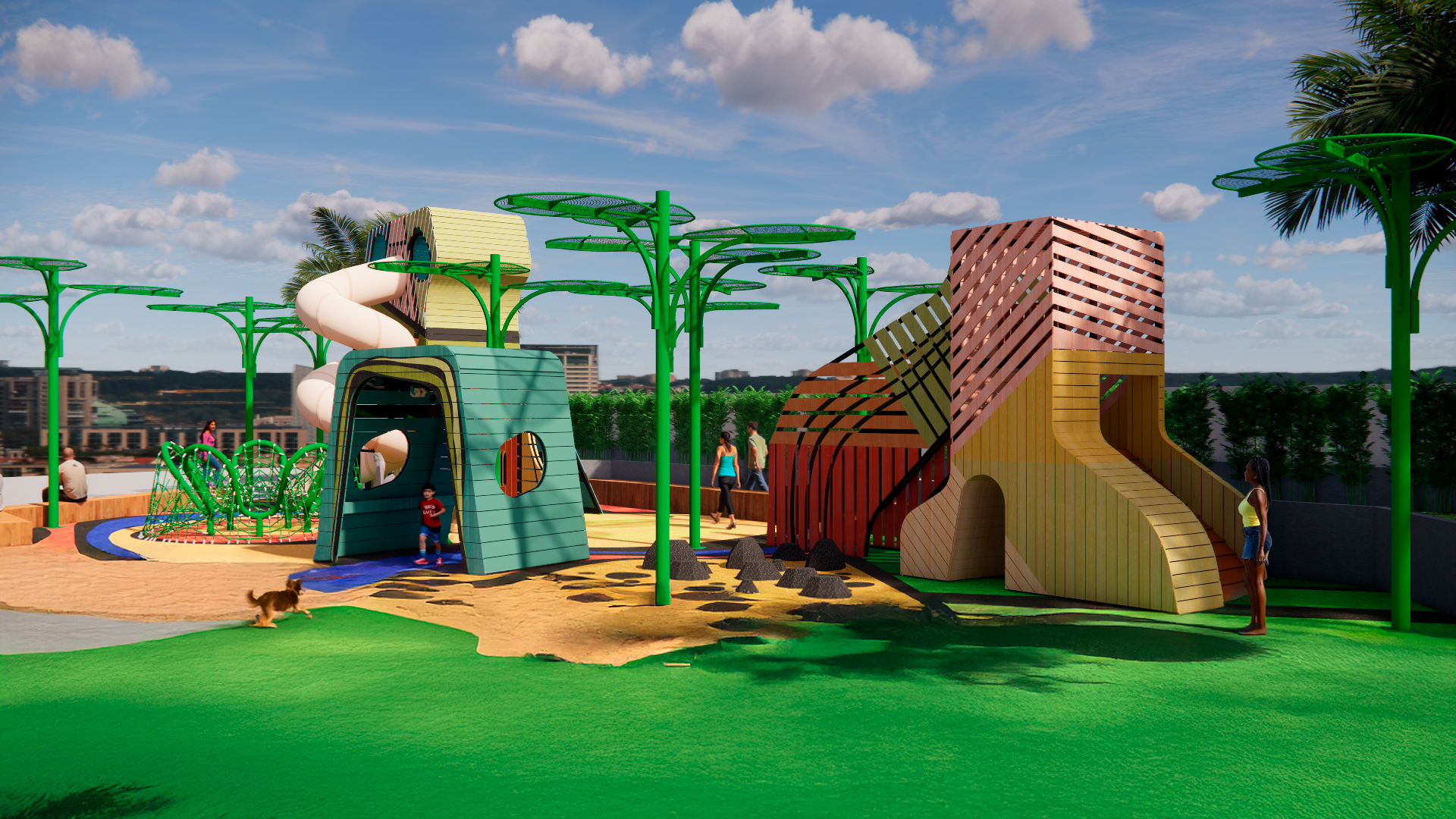 Tijuca Playground 3D render