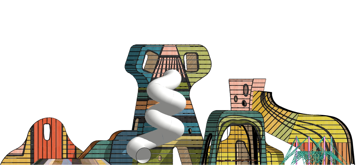 Tijuca Playground front view 3D
