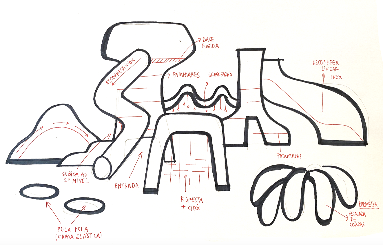 Tijuca playground's technical sketch