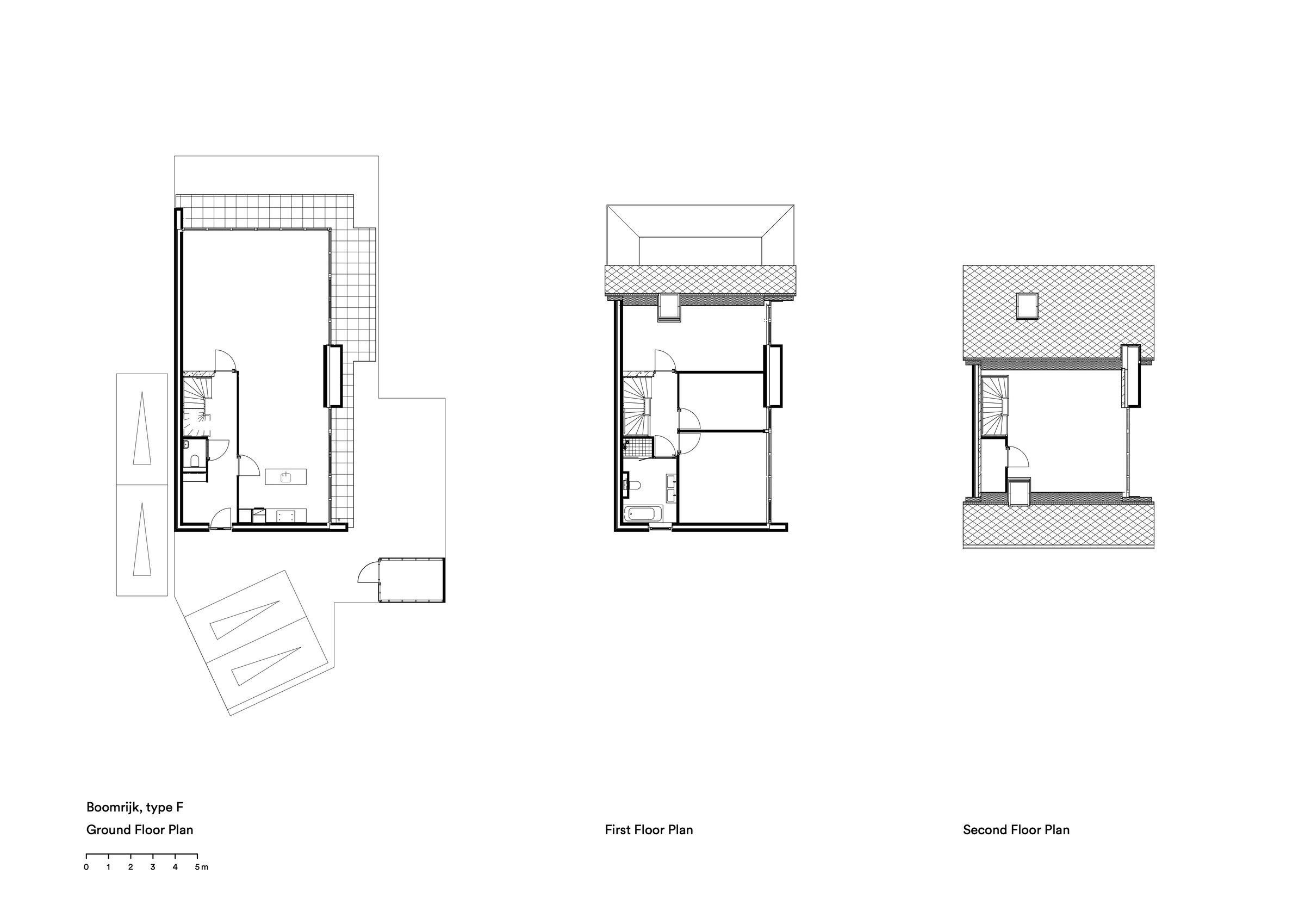 Type F, ground floor plan