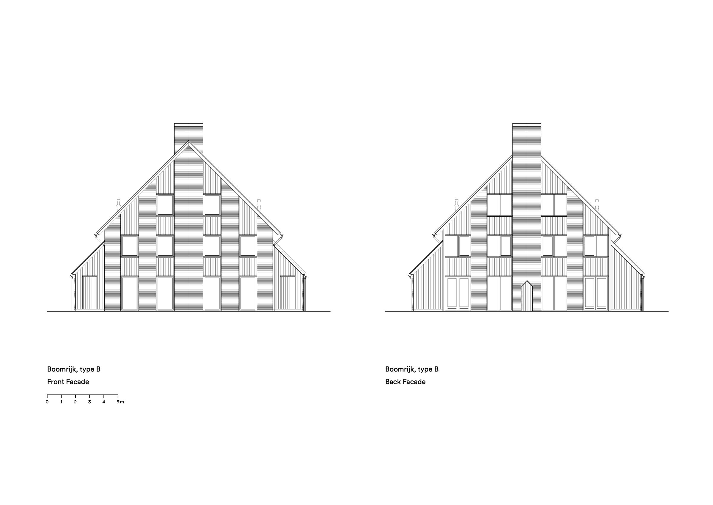 Type B, facades