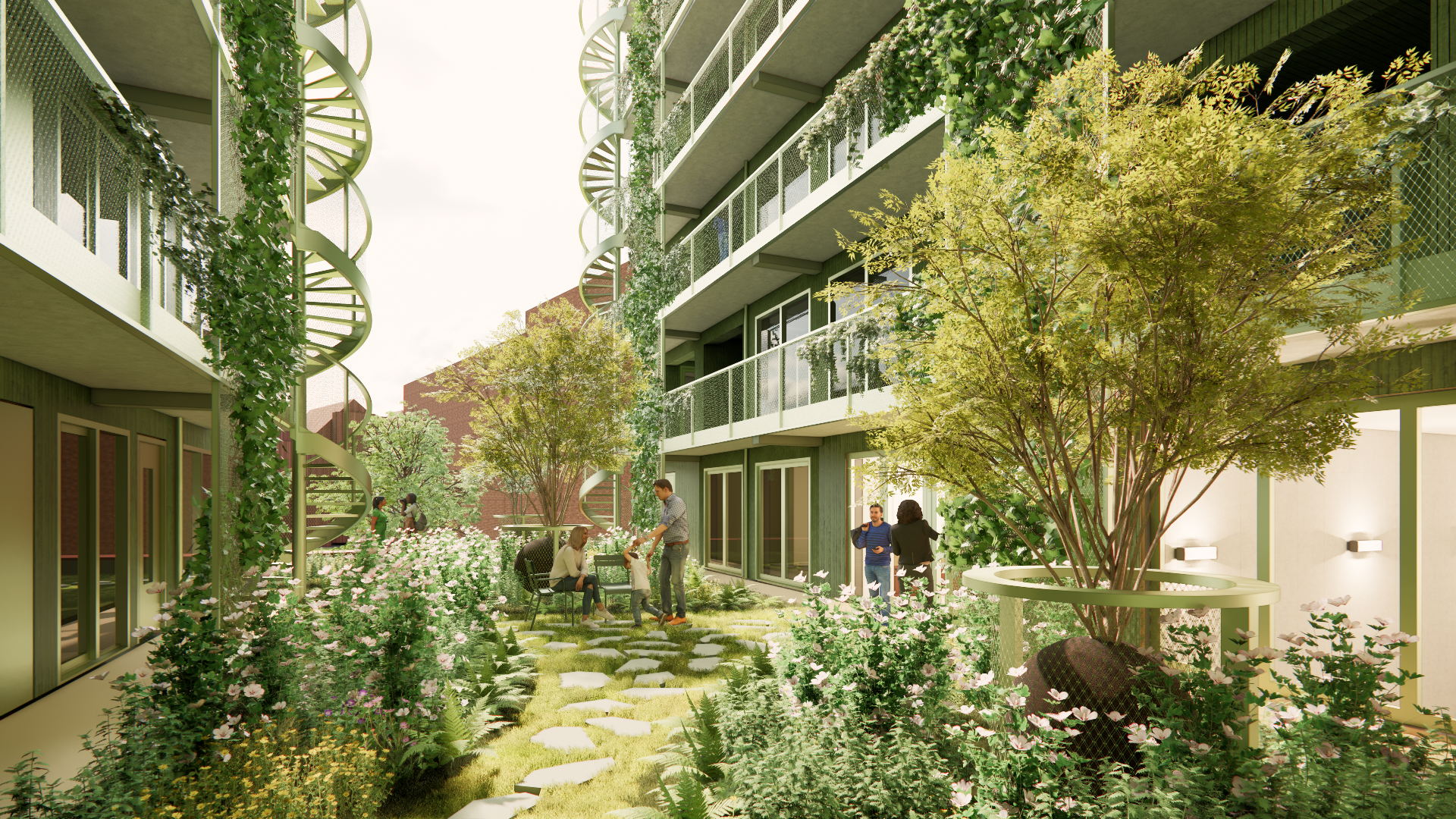 Communal courtyard