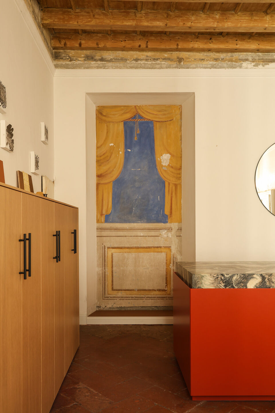 Historic details preserved throughout the interior.