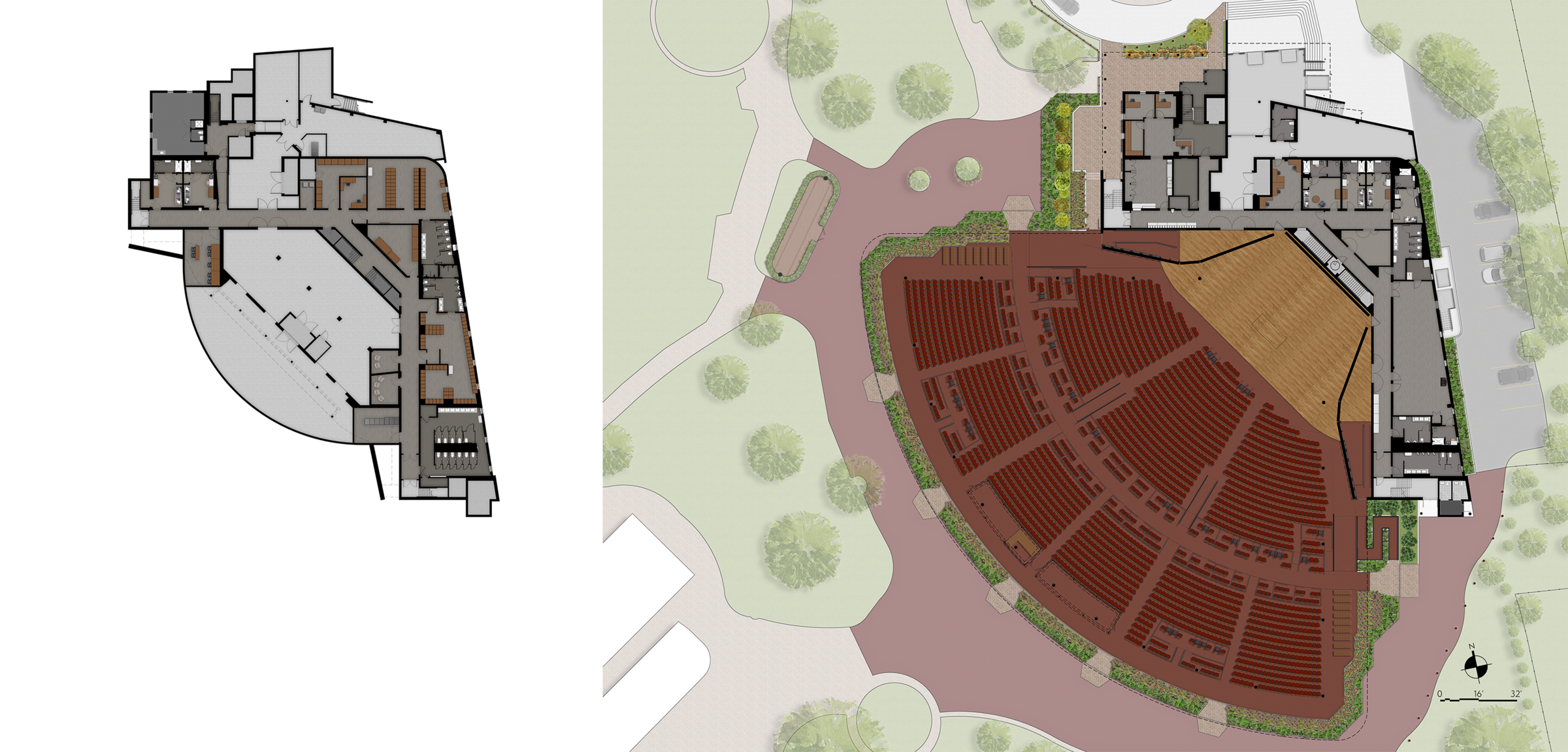 Hunter Pavilion floor plans