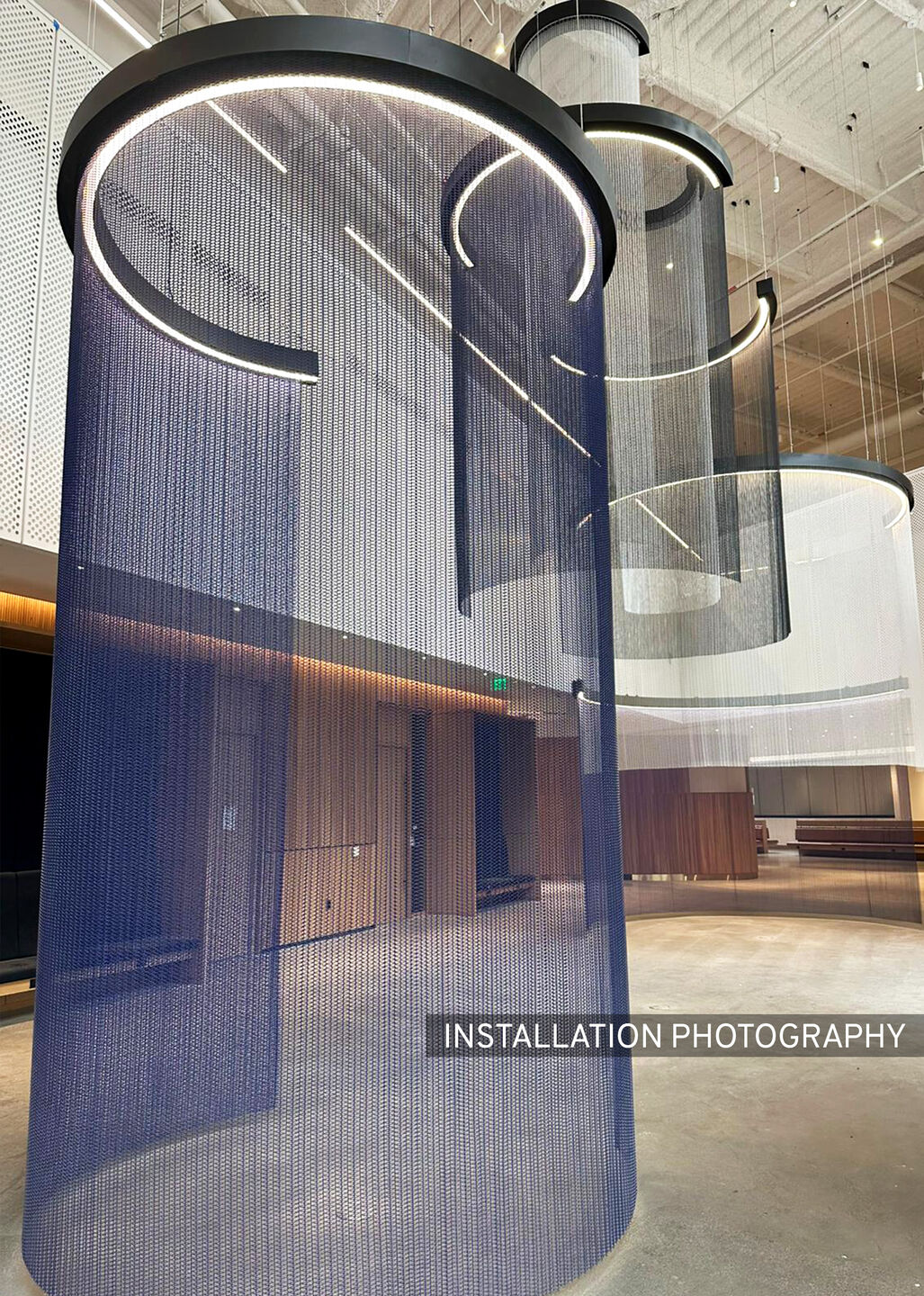 Delta 24RG metal drapery in a powder coat finish in the Ford World Headquarters