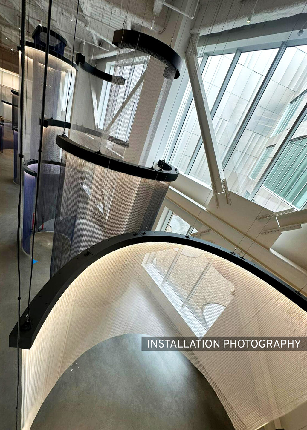 Delta 24RG metal drapery in a powder coat finish in the Ford World Headquarters