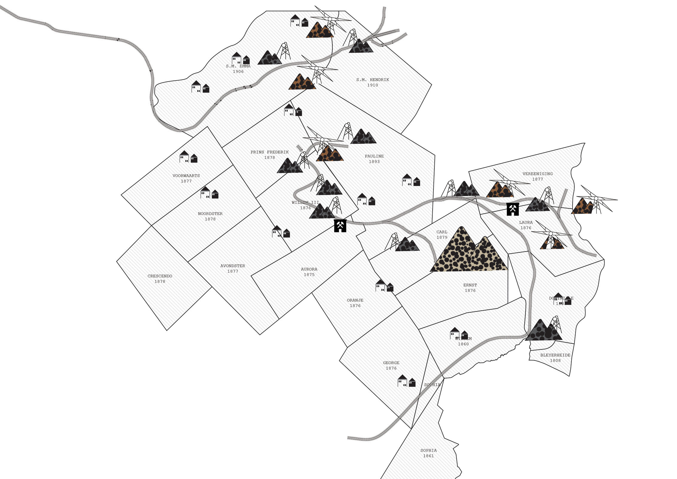 Parkstadroute is based on historic connections of the villages and cities (1970)