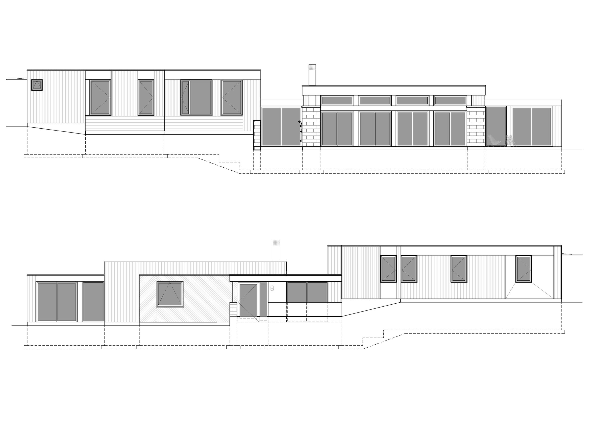 Front and Rear Elevations