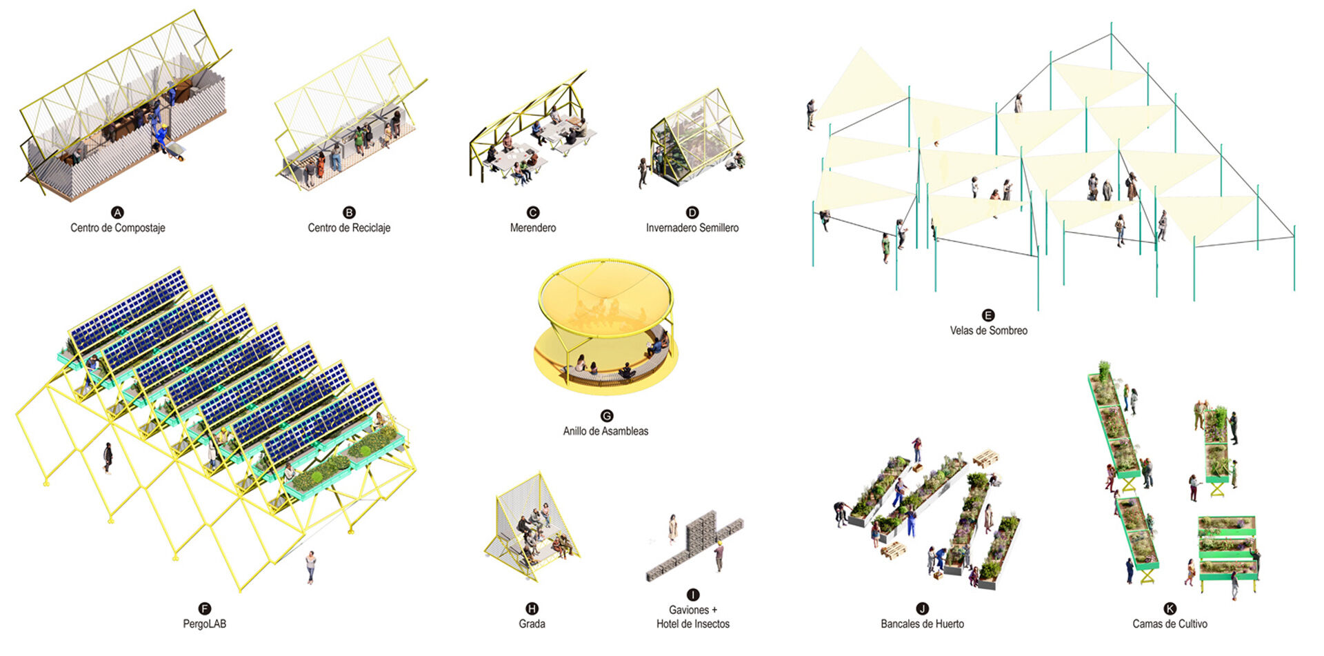 Outdoor rooms and pavilions