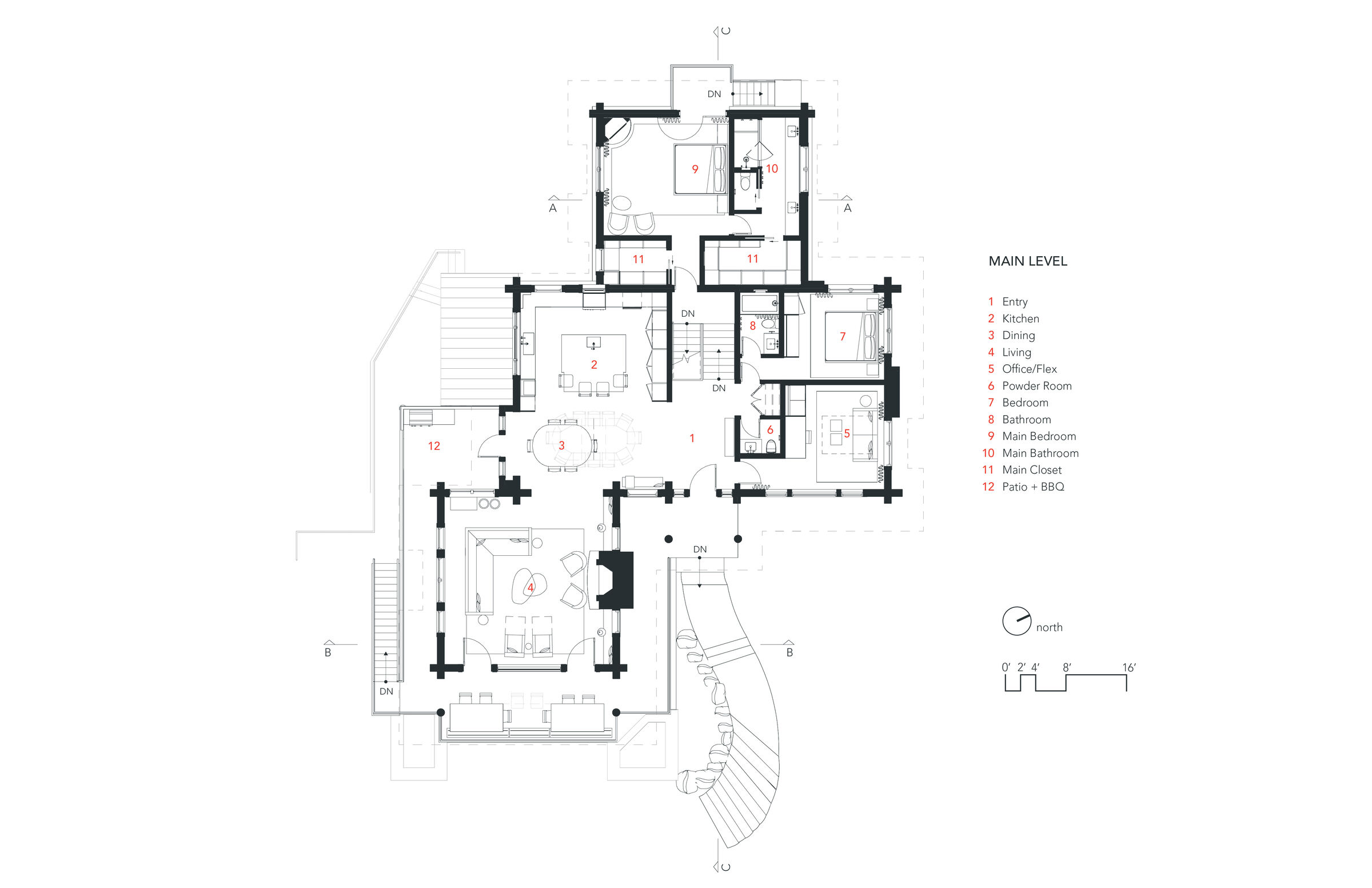 Main Level Floorplan