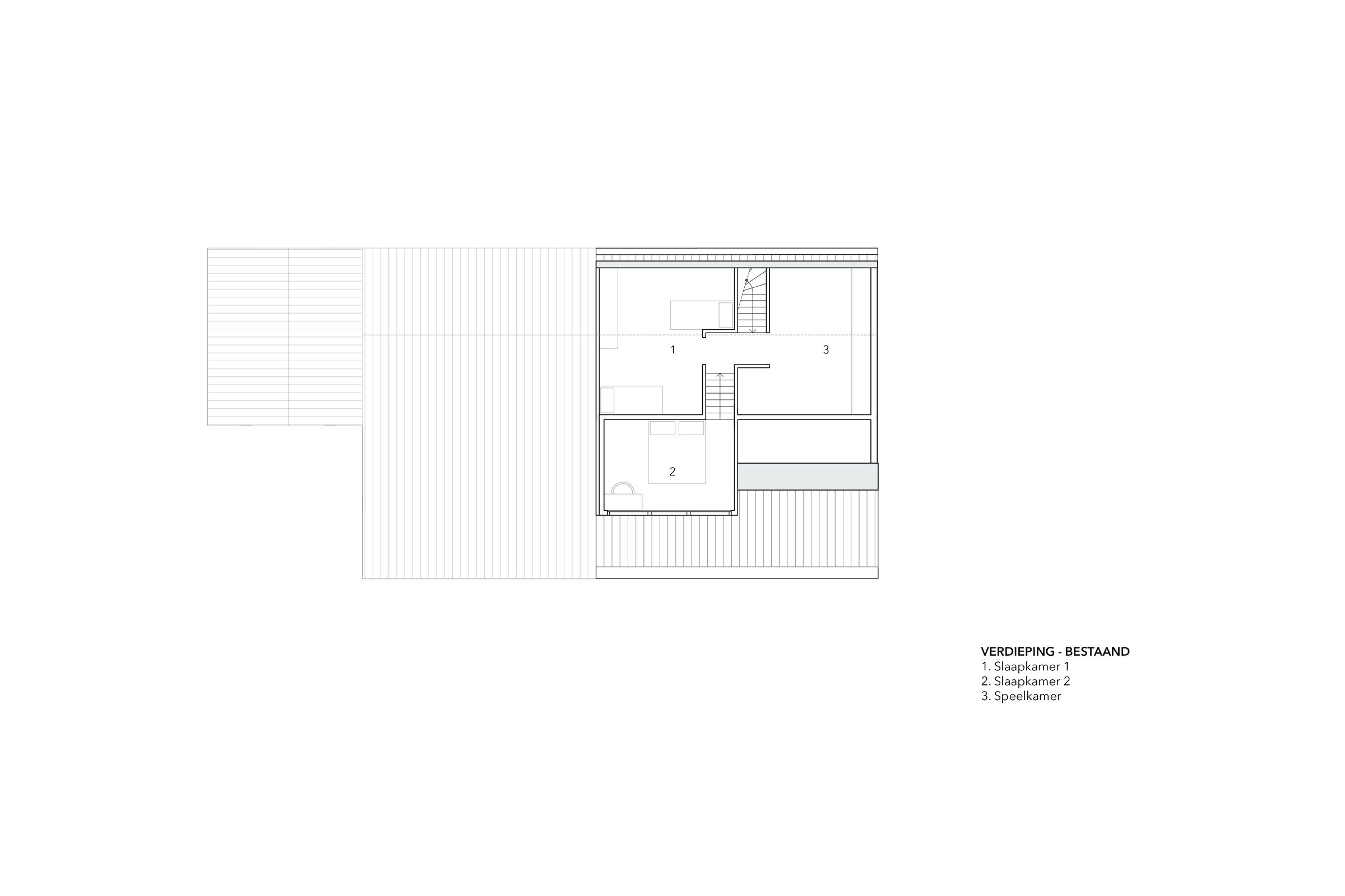 Dike Residence Heenvliet - Existing First Floor