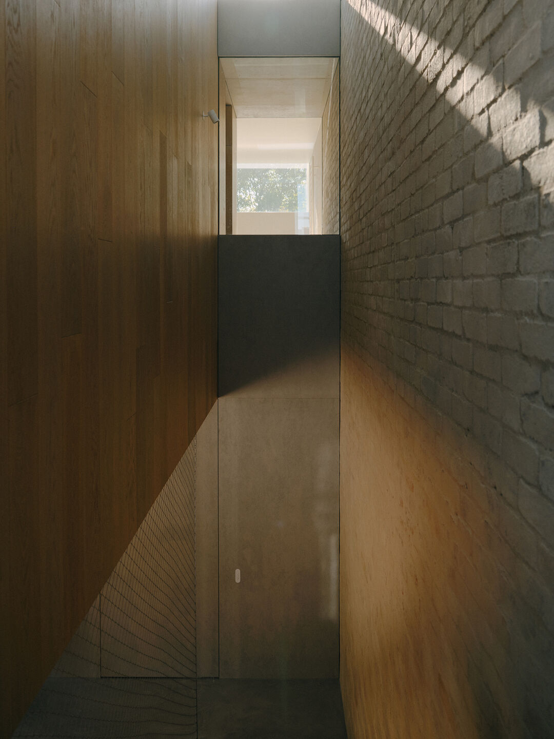 The two level stair void.