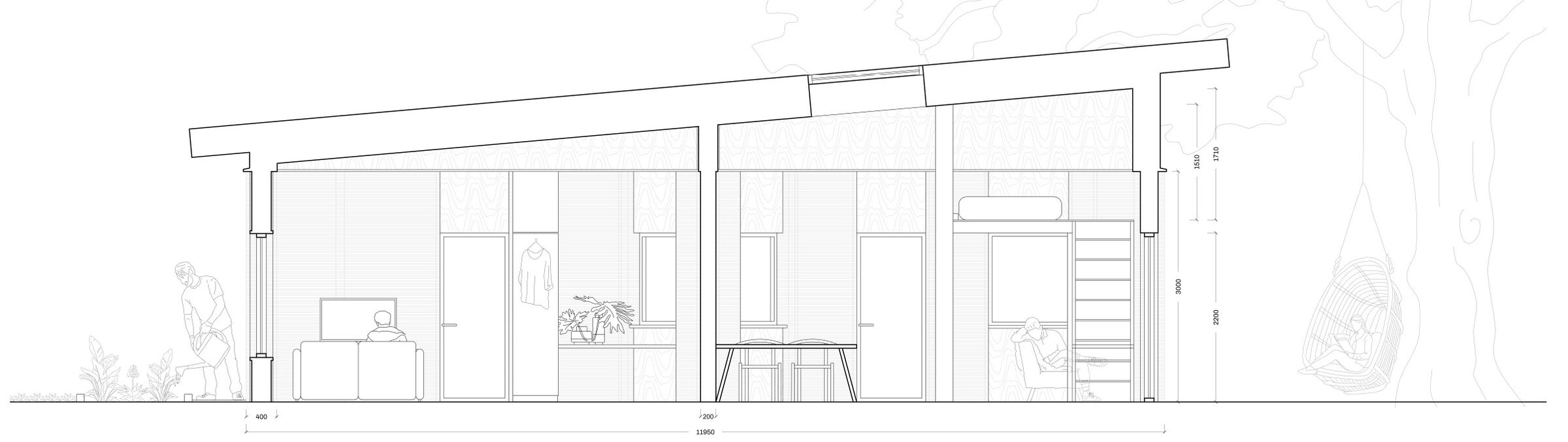 Skovsporet Section Drawing
