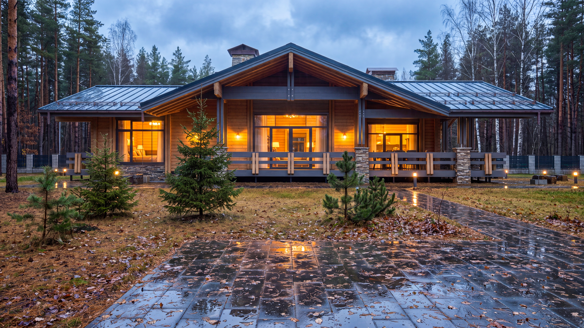 Vera-2 Residence — front façade and entrance approach.
