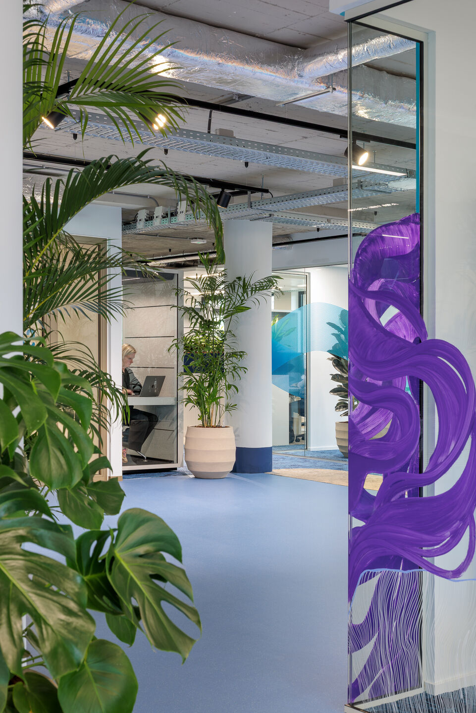 Plants create a comfortable atmosphere