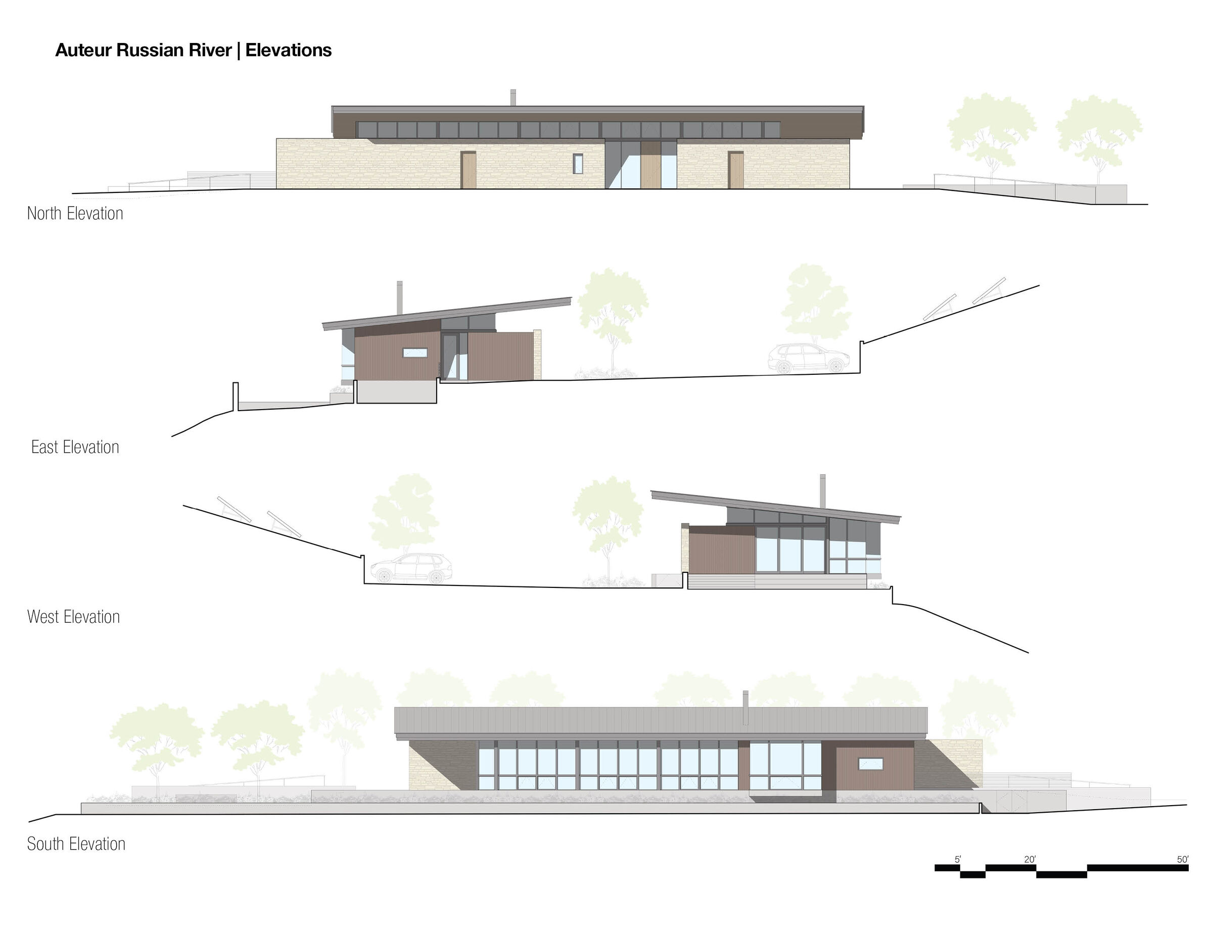 Auteur Russian River Elevations