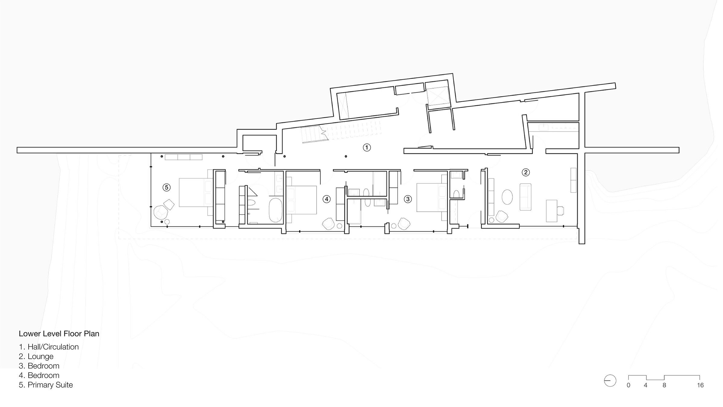Gallatin Residence Lower Level Floor Plan