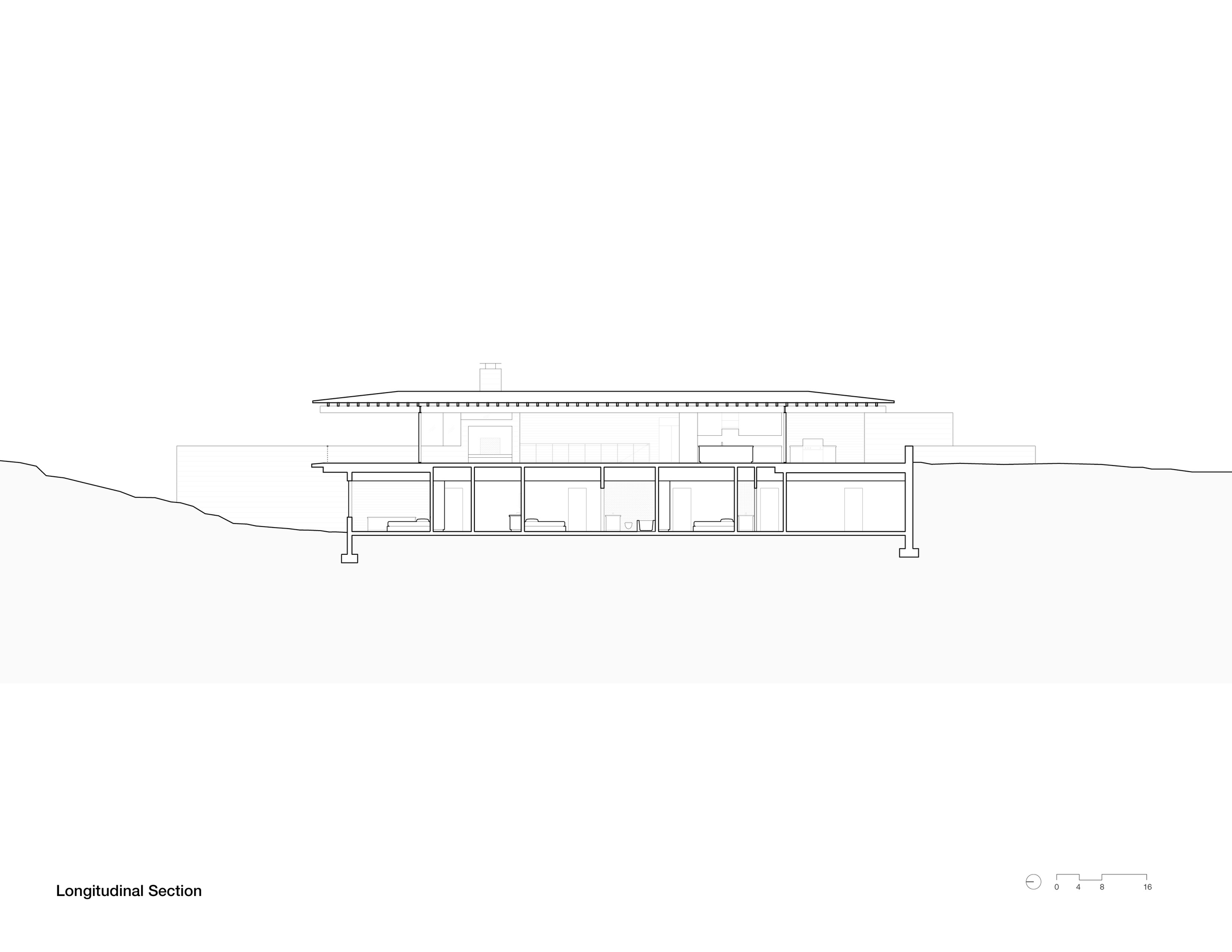 Gallatin Residence Longitudinal Section
