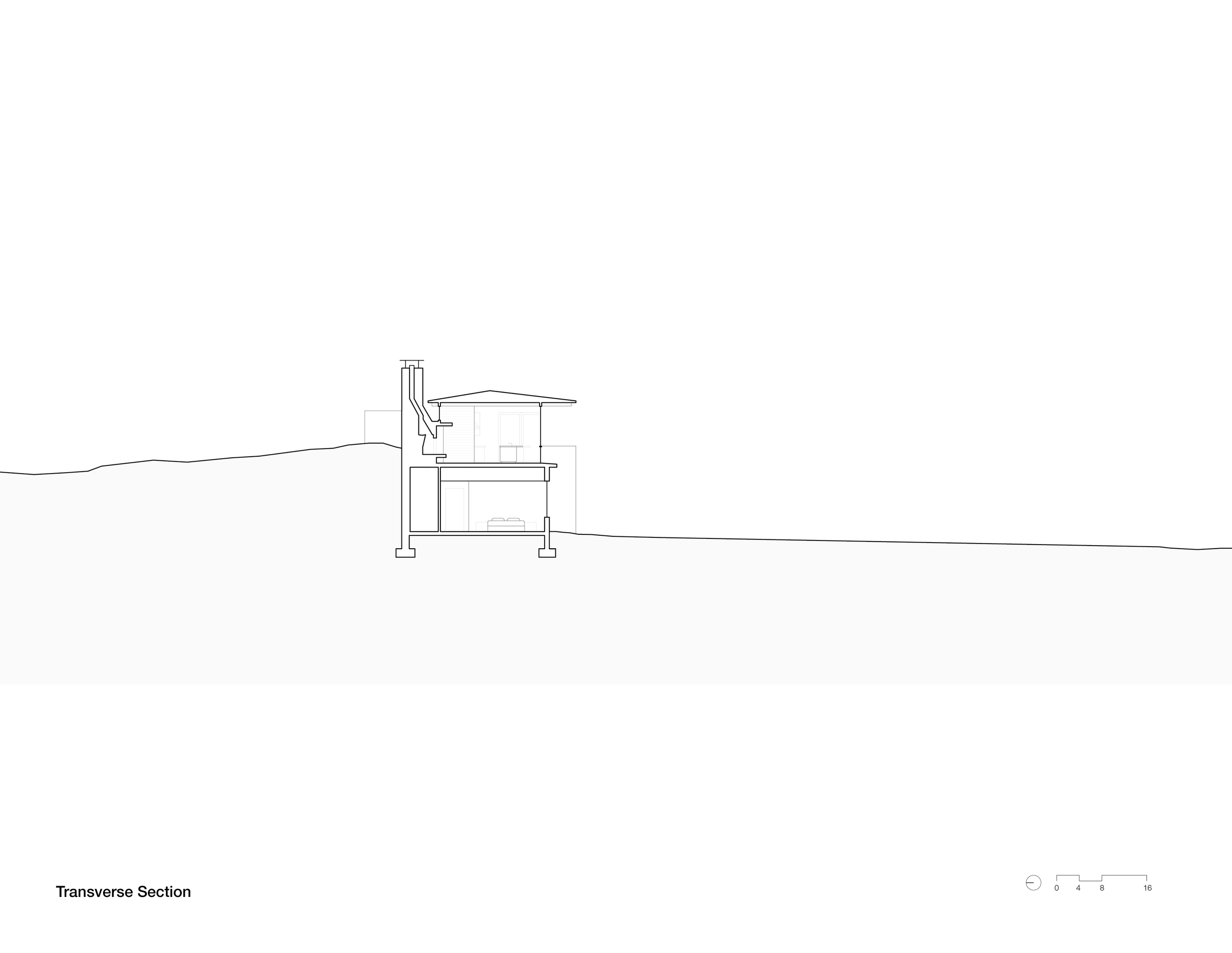 Gallatin Residence Transverse Section