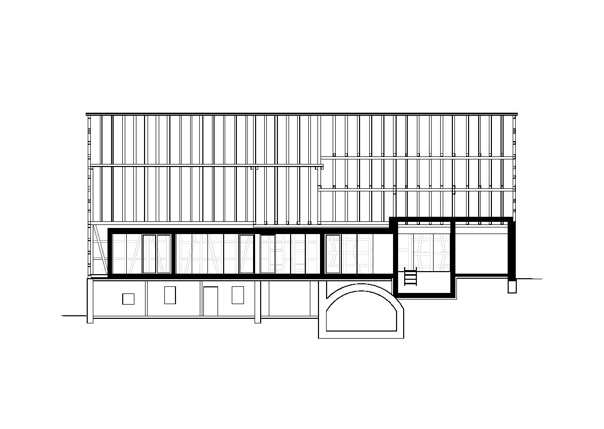 Barnloft Längsschnitt