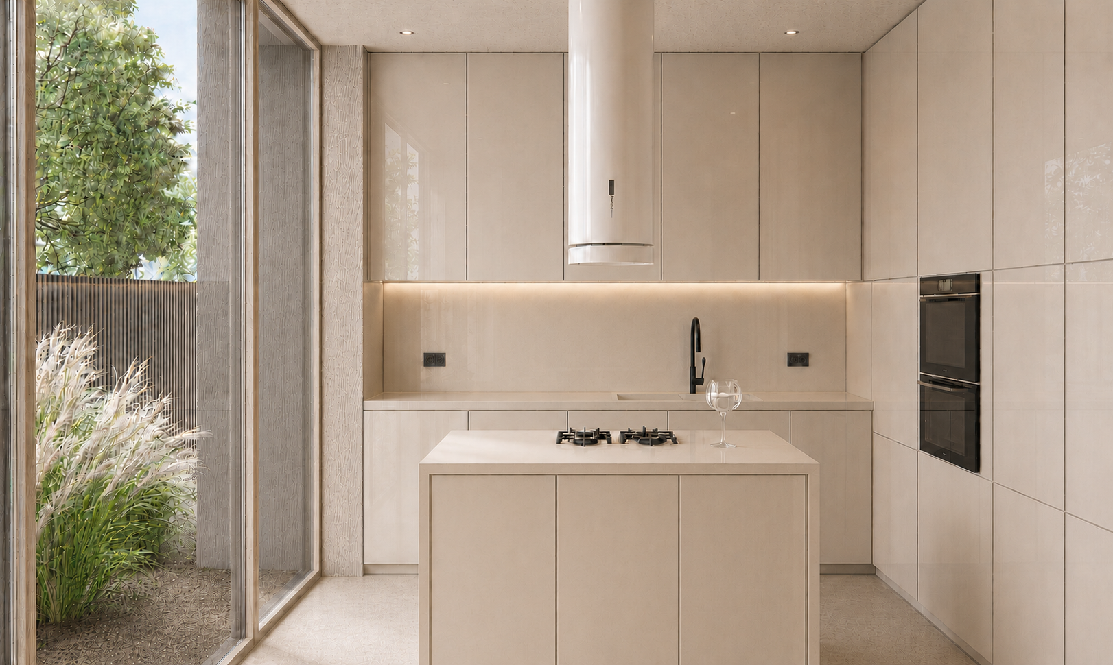 Kitchen and Courtyard