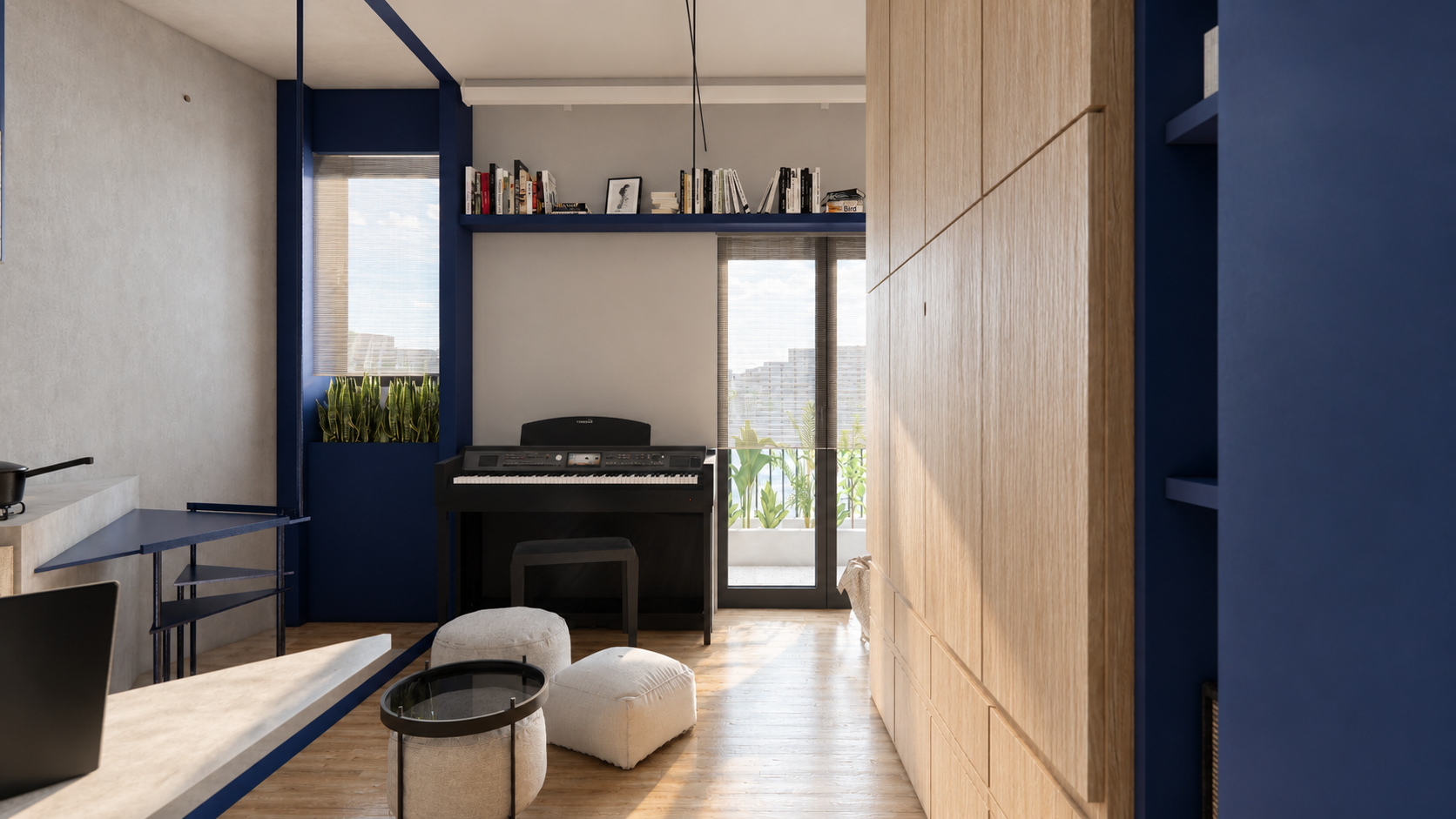 Integrated Storage Wall