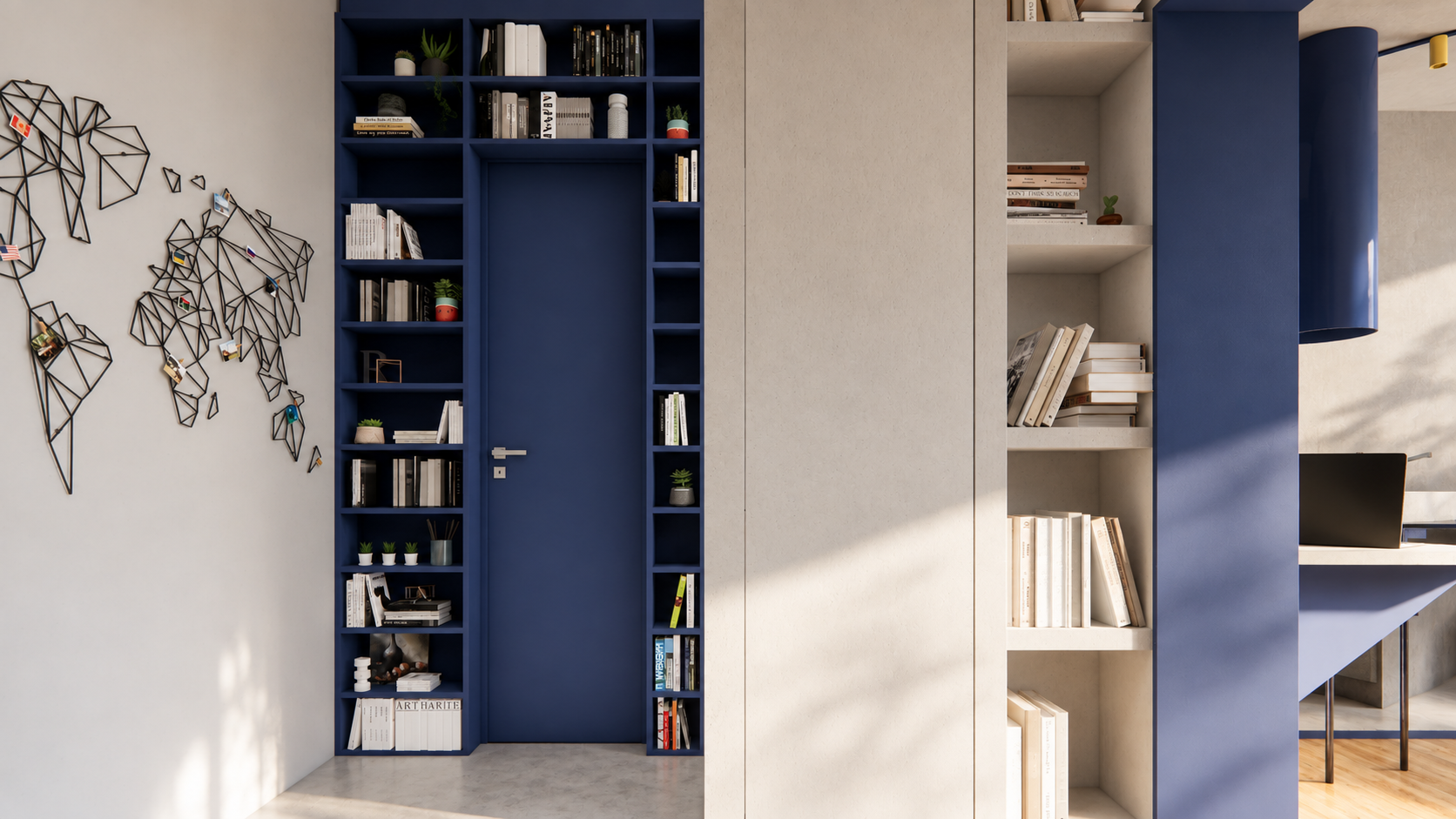 Library Wall & Concealed Door