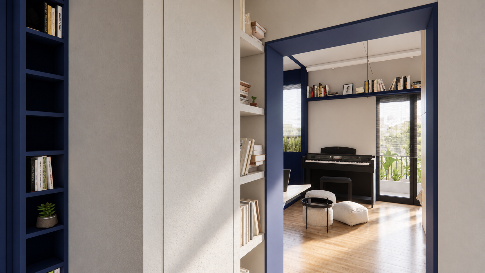 Living Space & Music Corner