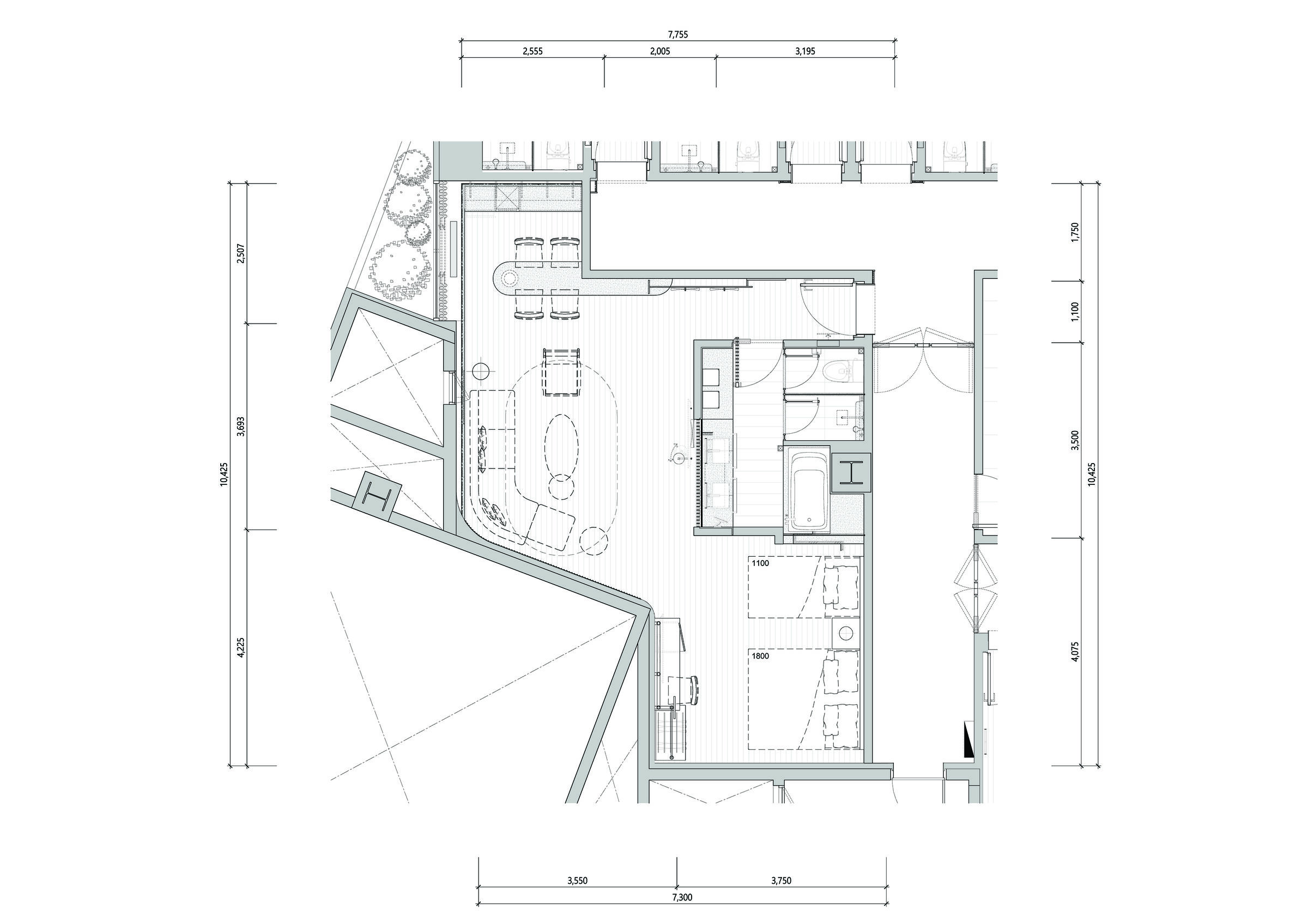 Floor Plan of Artist Suite