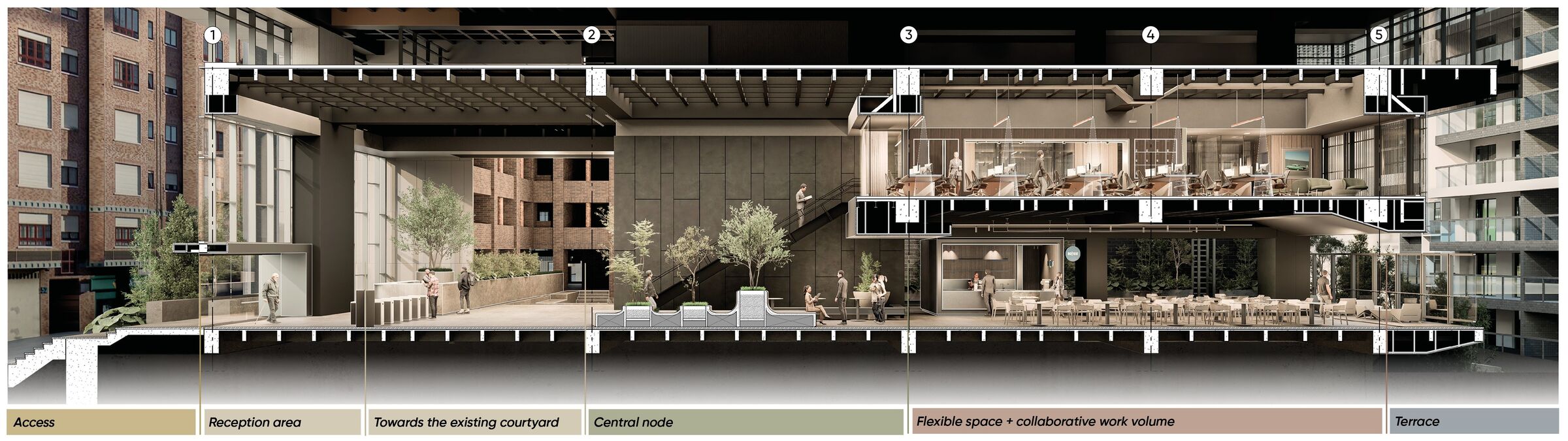 Perspective section Hall IUVA