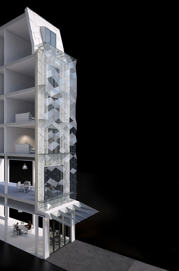 Section - Glass Facade