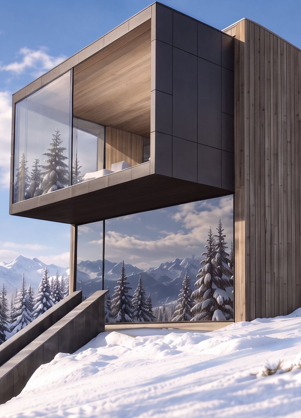 TUNNEL MODULAR | WOOD CHALET