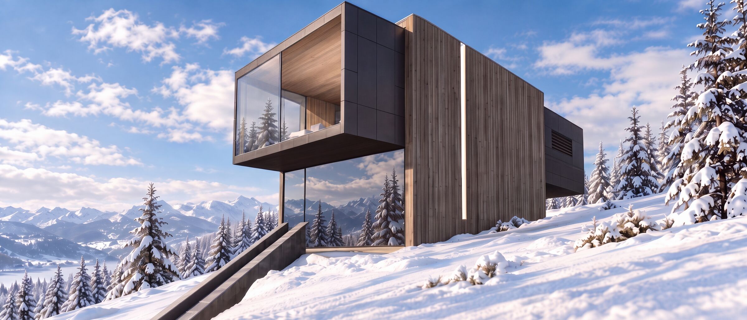 TUNNEL MODULAR | WOOD CHALET