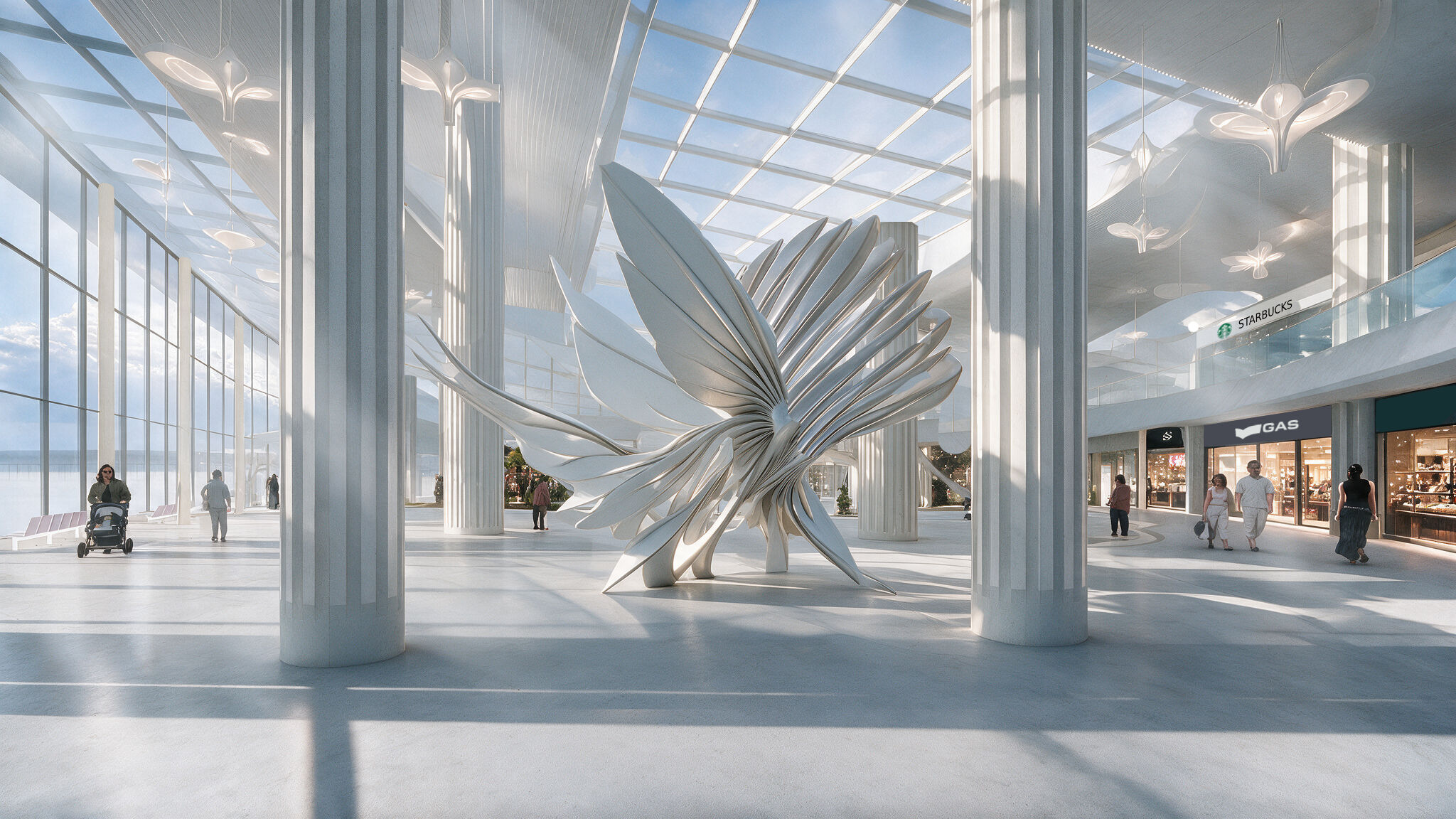 International Departure Retail Zone Atrium