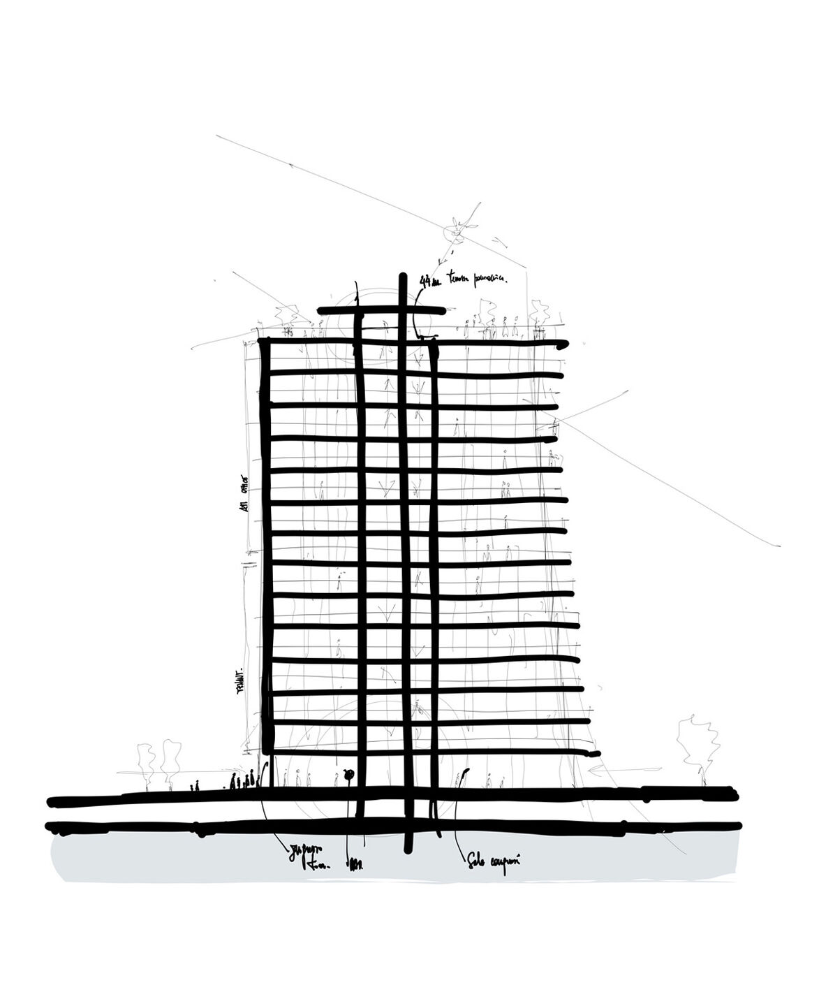 North Tower - Drawing