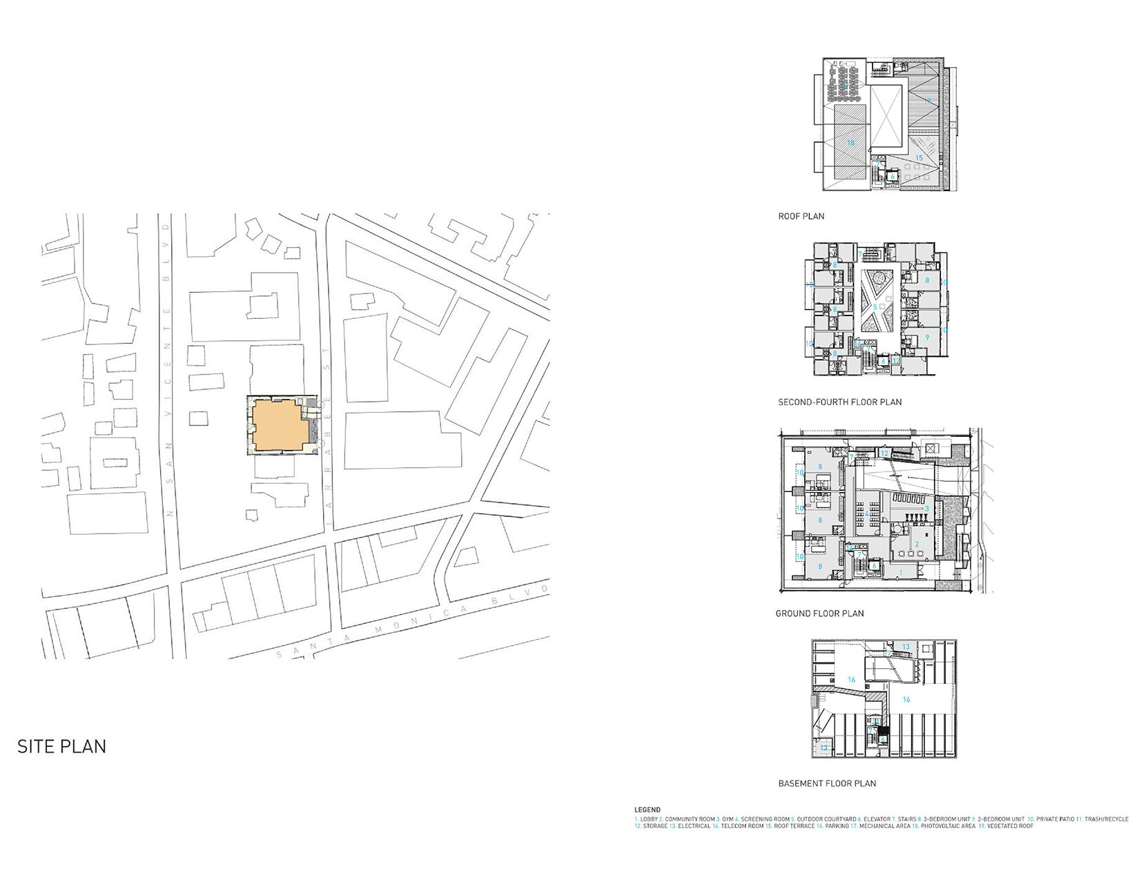 Site Plan and Floor Plans