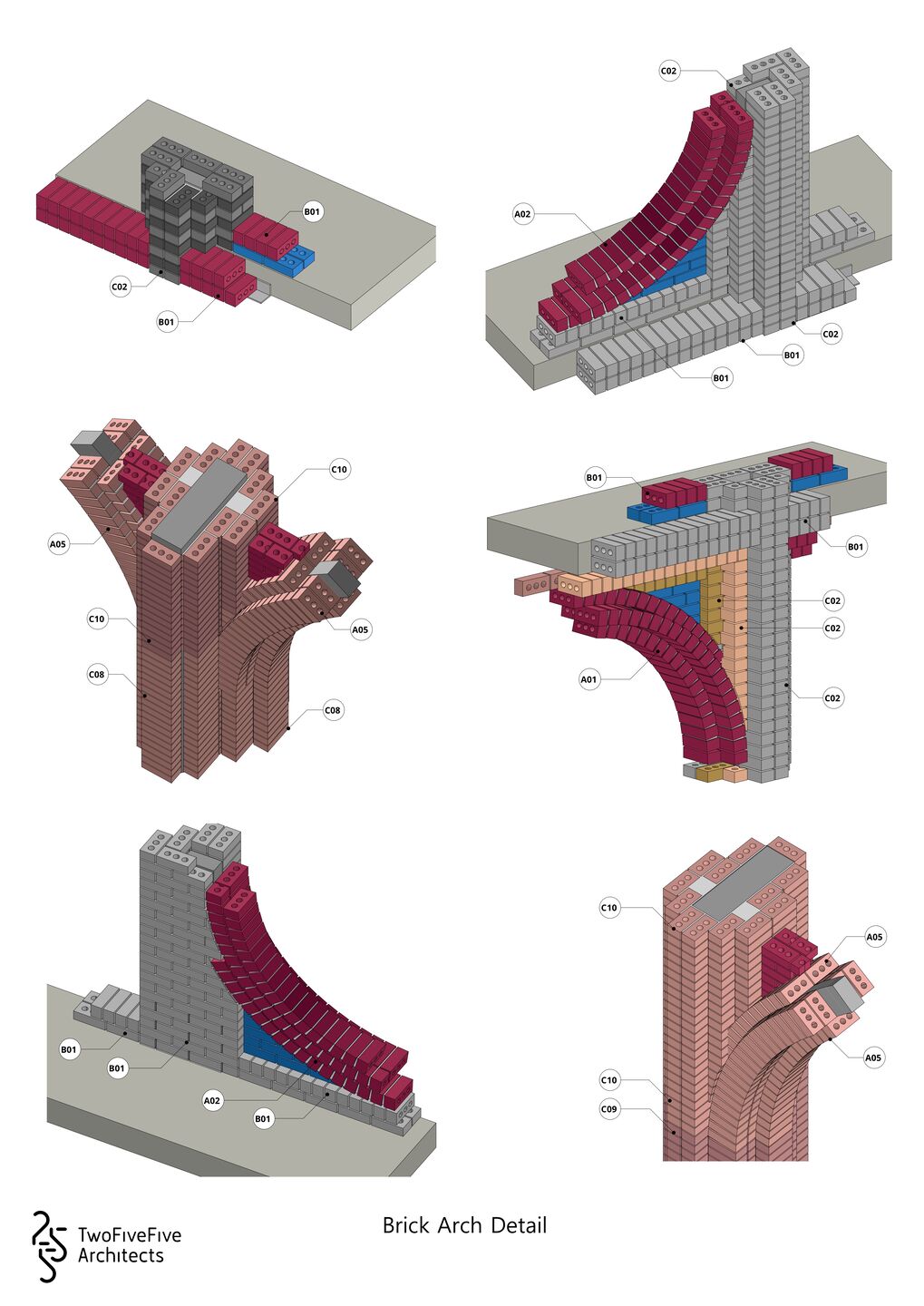 The expressive brick façade was underpinned by meticulous digital modelling, with every brick, junction and radius carefully resolved to transform a complex architectural vision into a buildable reality.