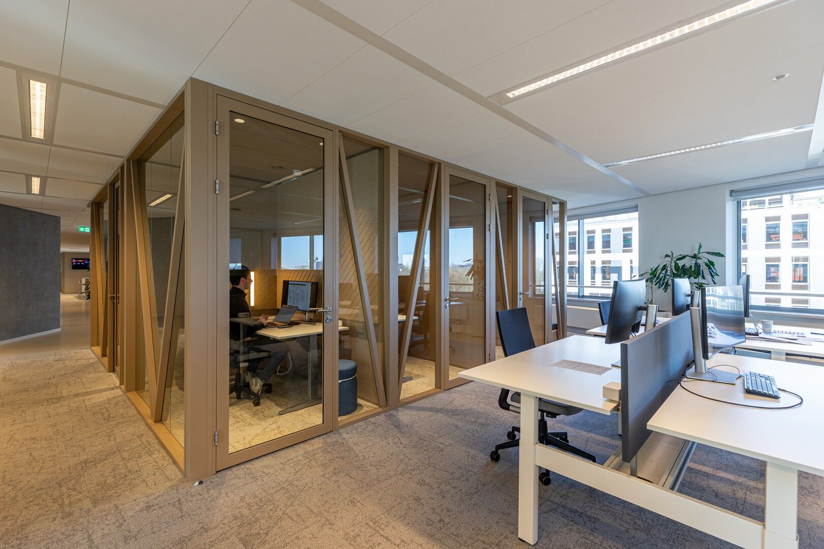 Focus rooms with the QbiQ partitions
