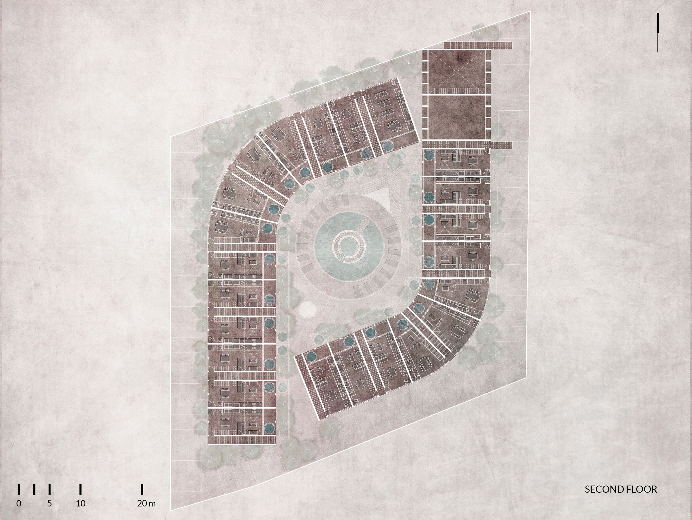 Illustrated Second Floor