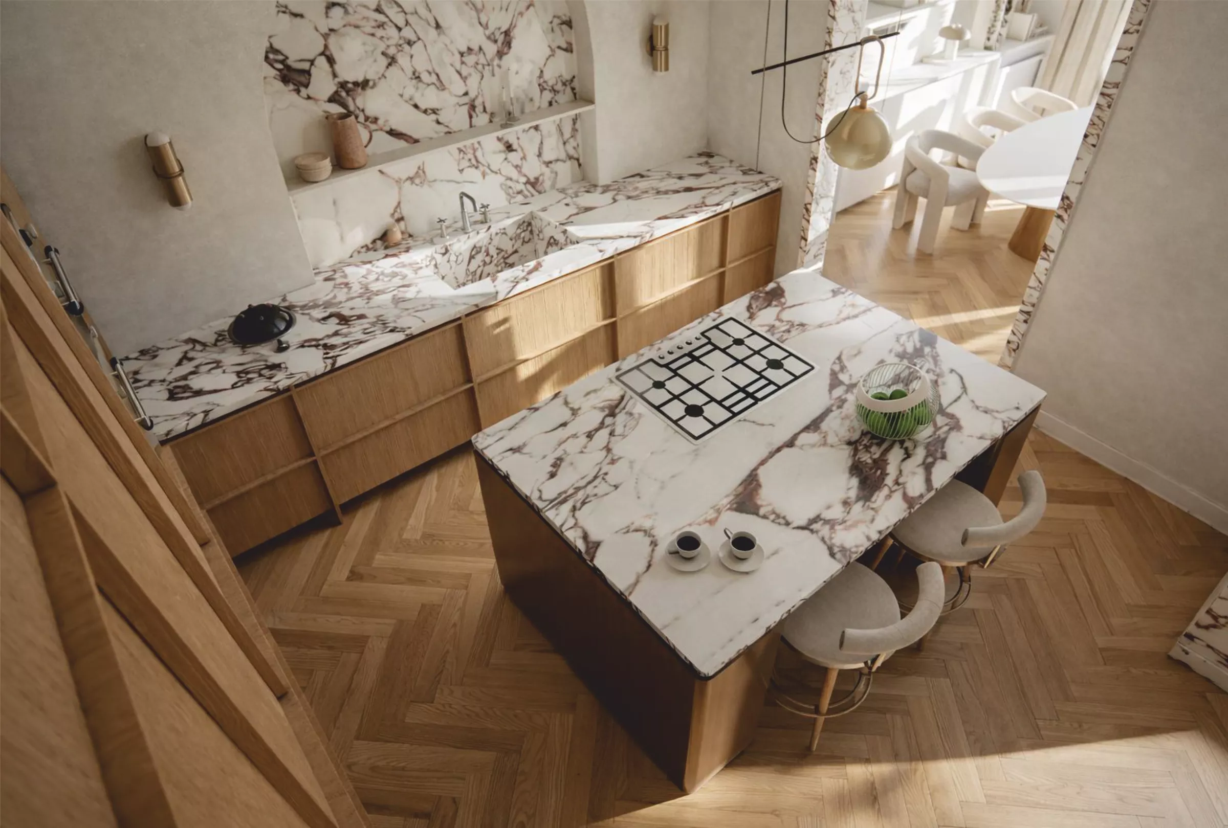Material Continuity in the Kitchen