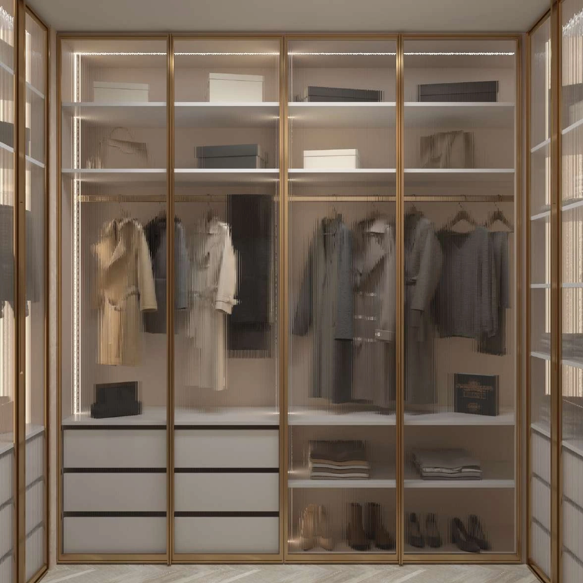 Wardrobe — 3D visualization by RemBrand, design concept, 2026.