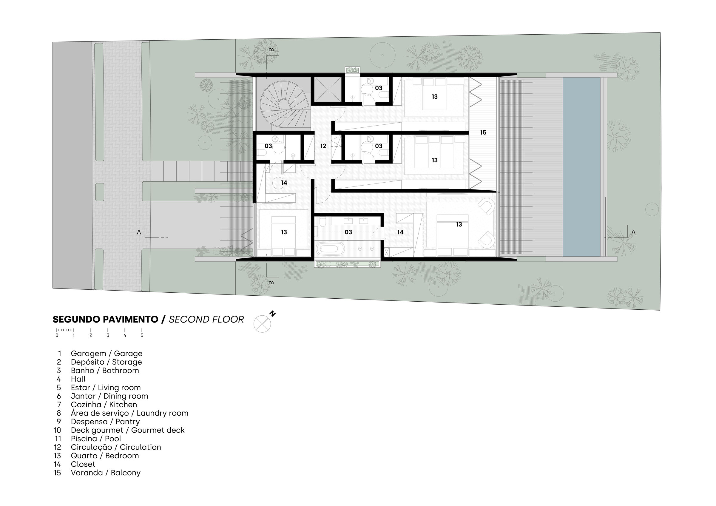 Second floor plan